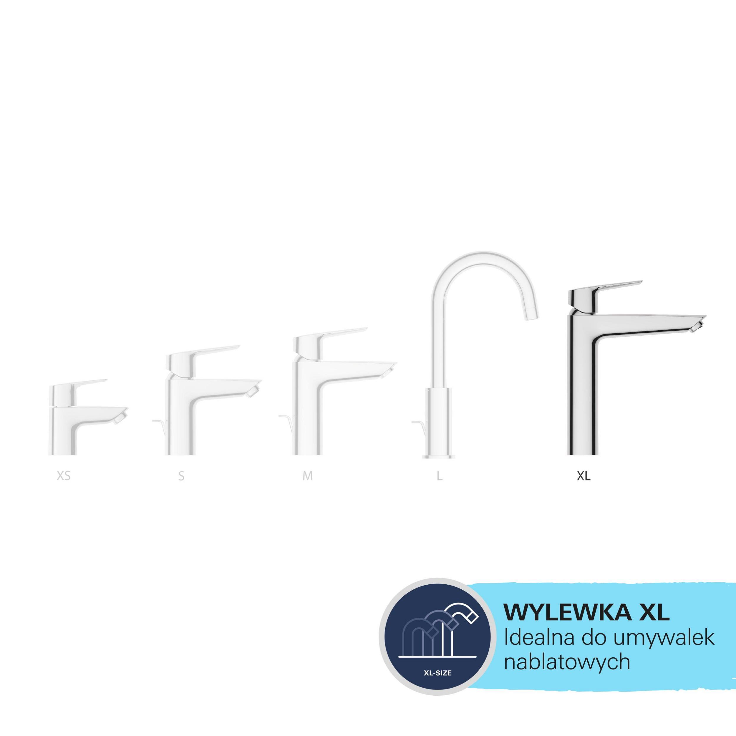 Bateria umywalkowa chrom Clova Puls Grohe - 9