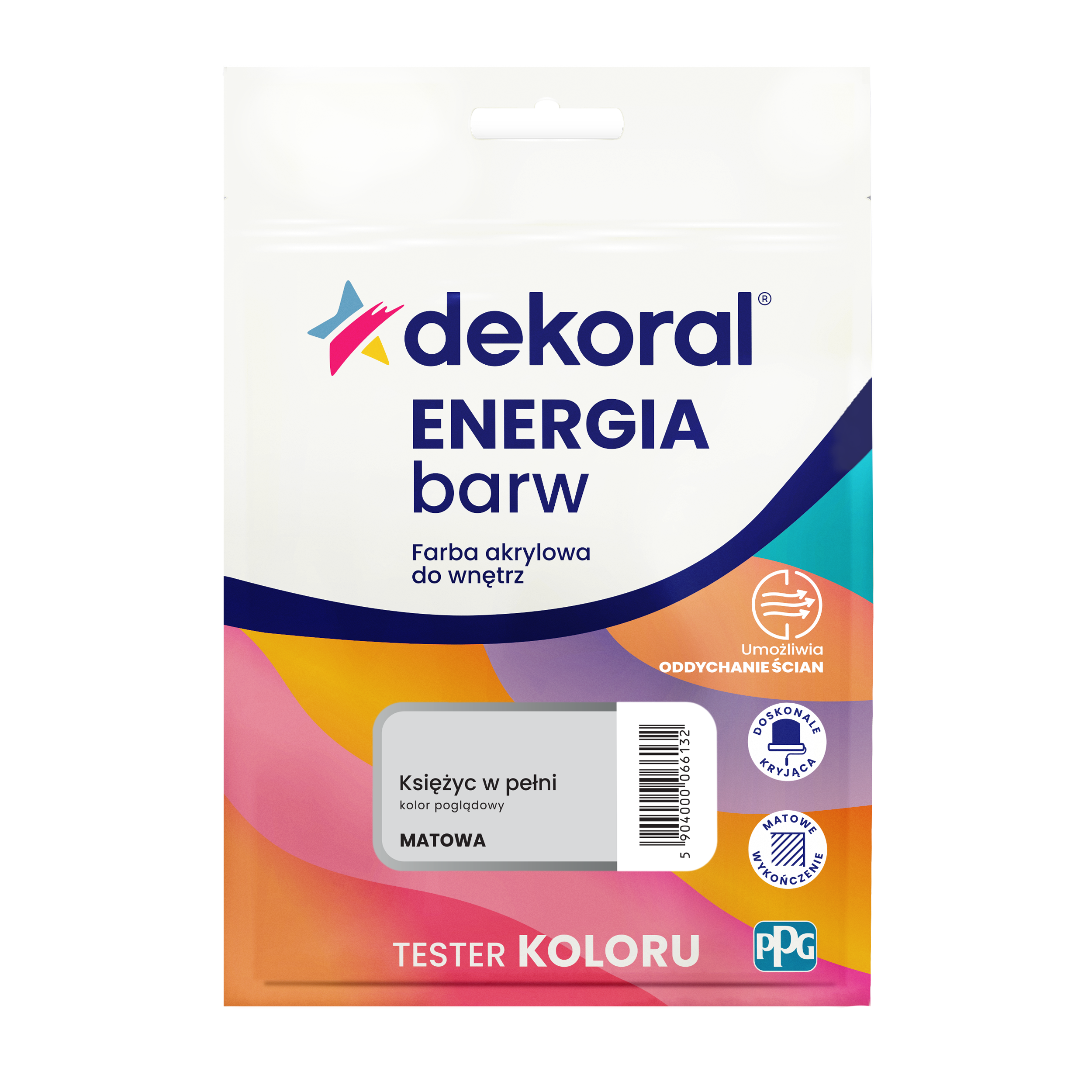 Tester farby Dekoral Energia barw Księżyc w pełni matowa 40 ml