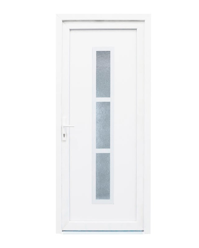 Porta PVC exterior Alabama branco 200x80 cm Direita
