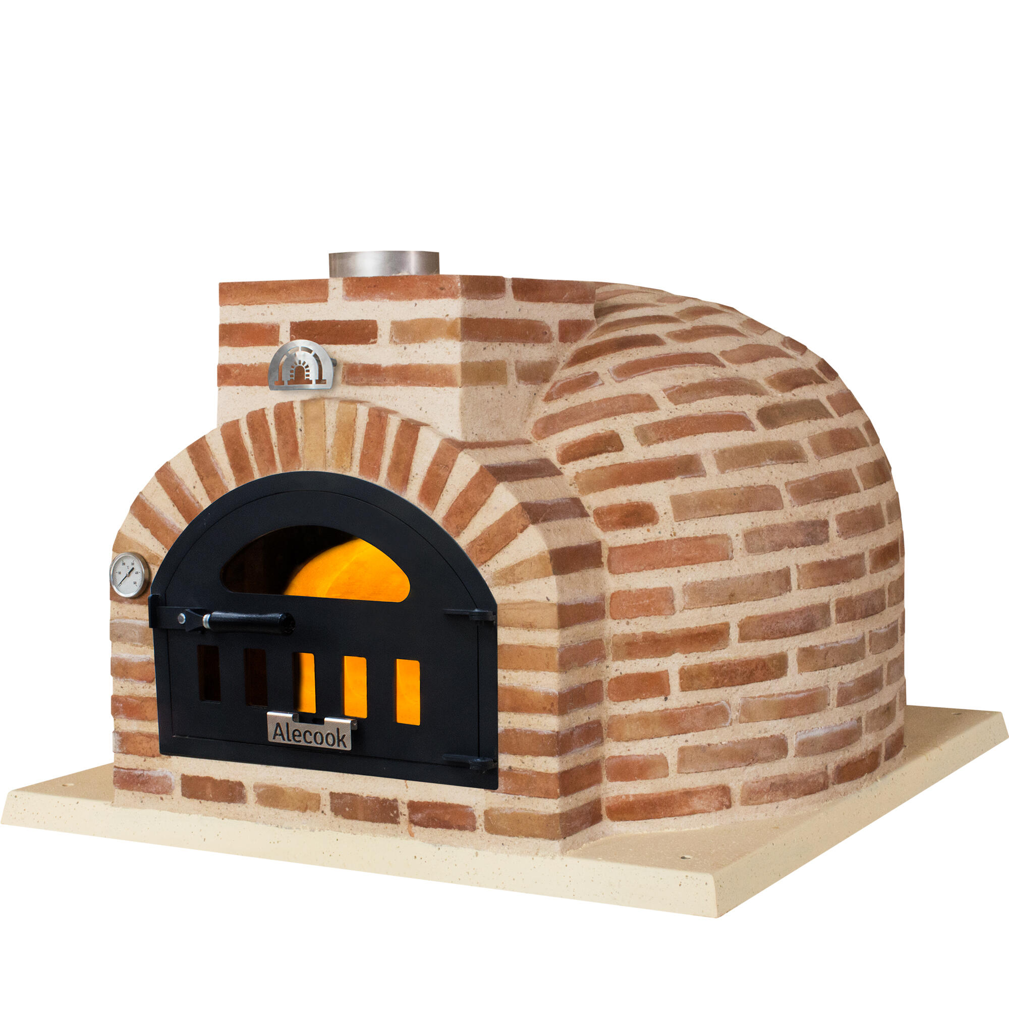 Horno de leña alecoook tradicional 90 cm ø venecia para 12 personas