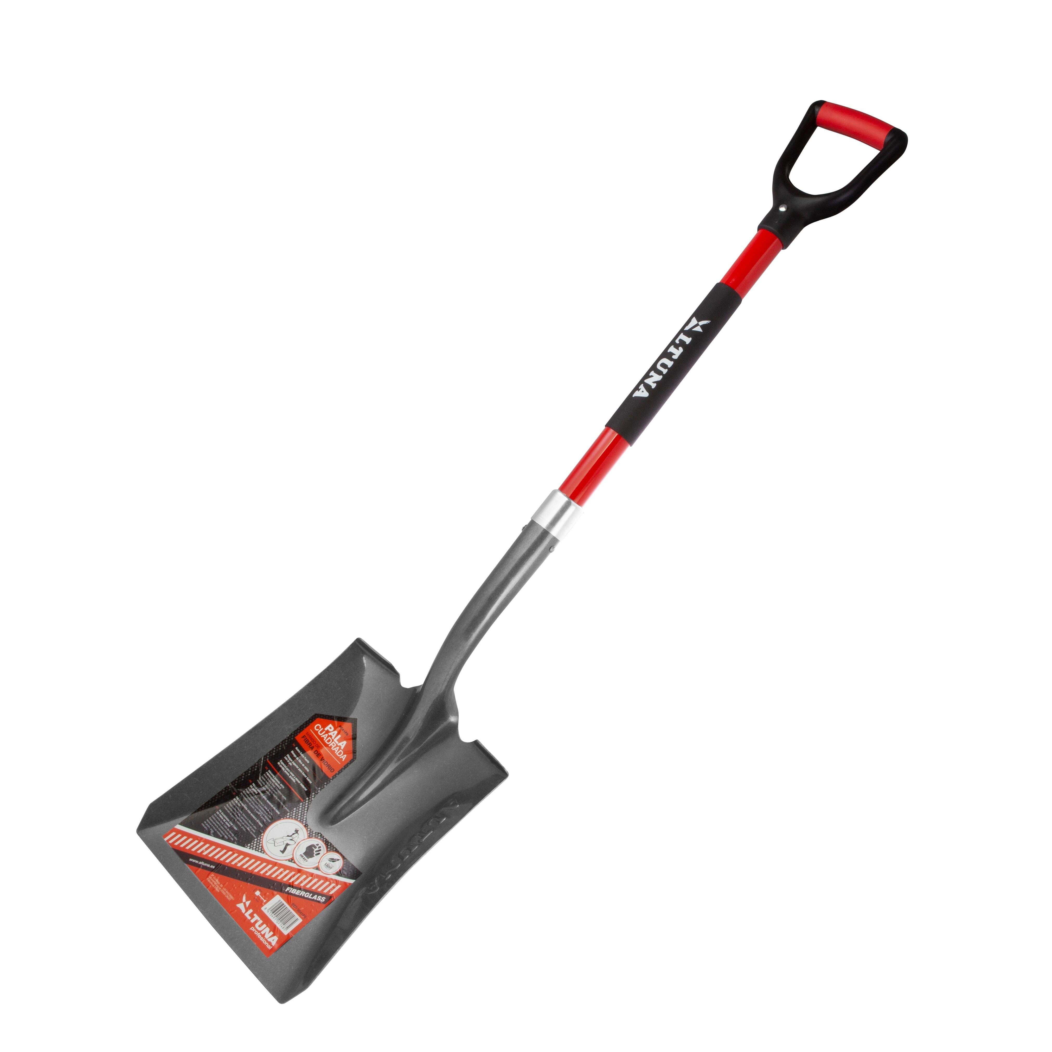 Pala cuadrada altuna de acero forjado y mango anilla