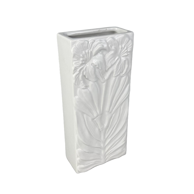 Nawilżacz ceramiczny prostokątny w kwiaty 300ml biały Durahealth