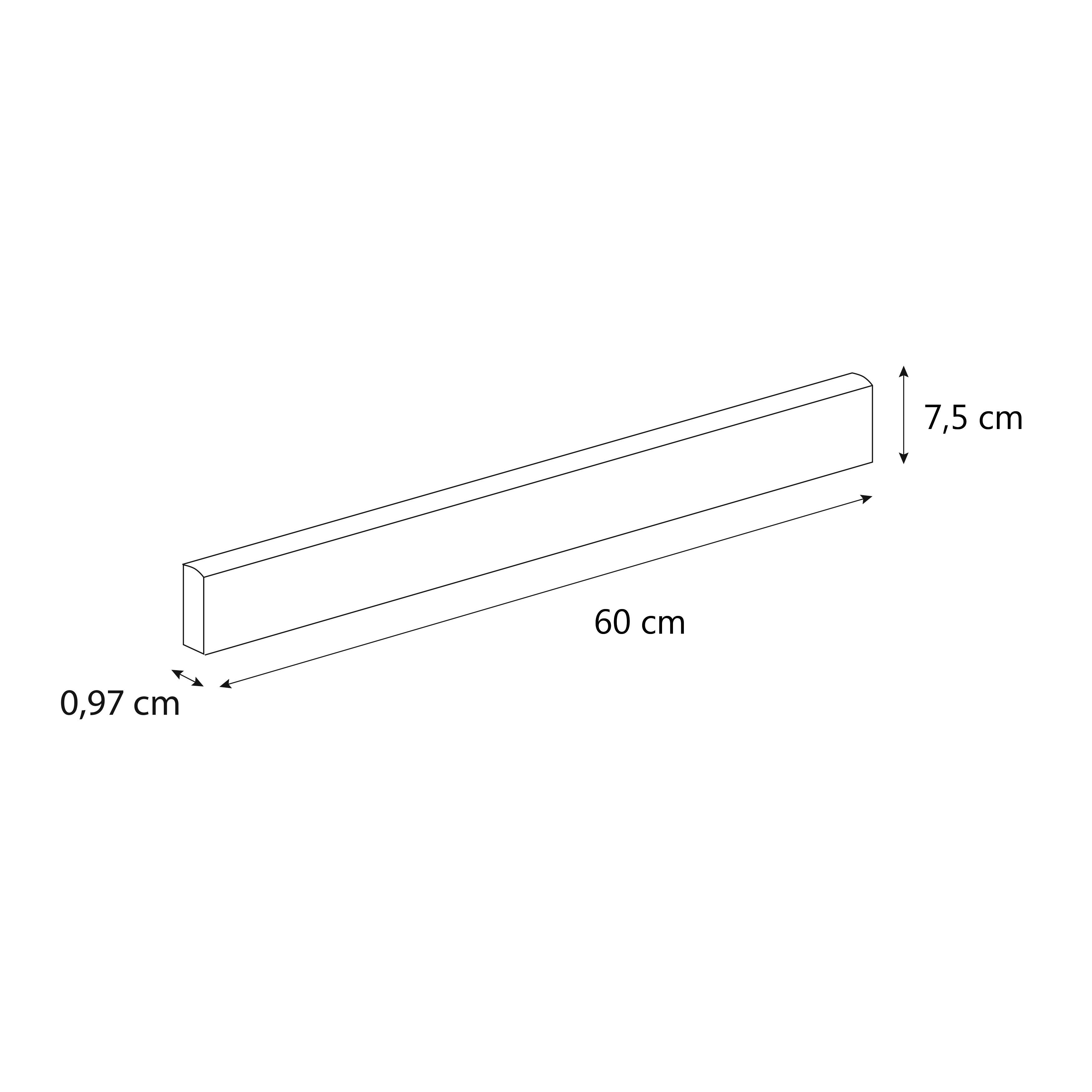 Lot de 2 plinthes Colmar, gris clair, Ht. 7,5 x L. 60 cm, Ep.0.95 mm - 3