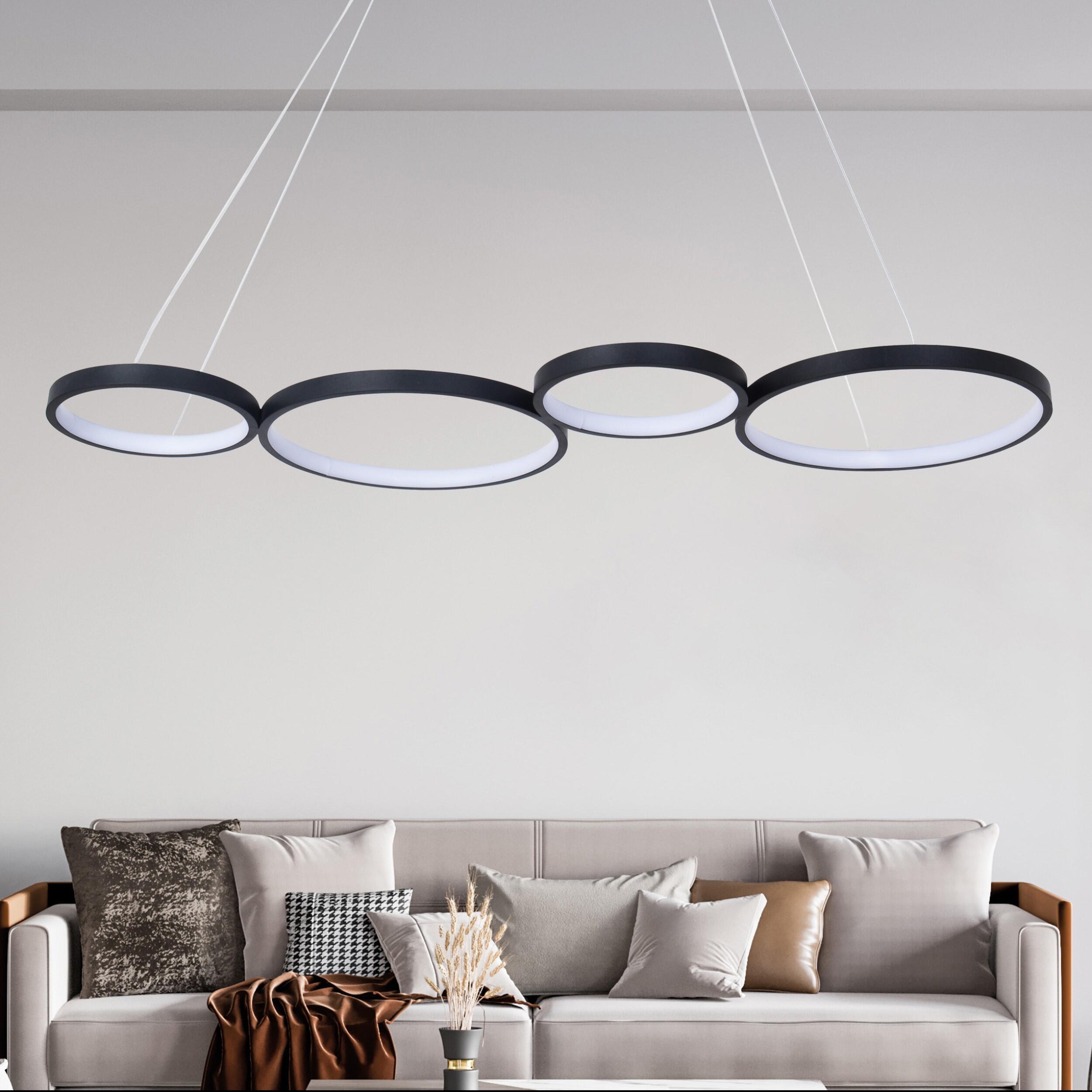 Lampa wisząca Flamenco czarna 36 W LED Sanico - 2