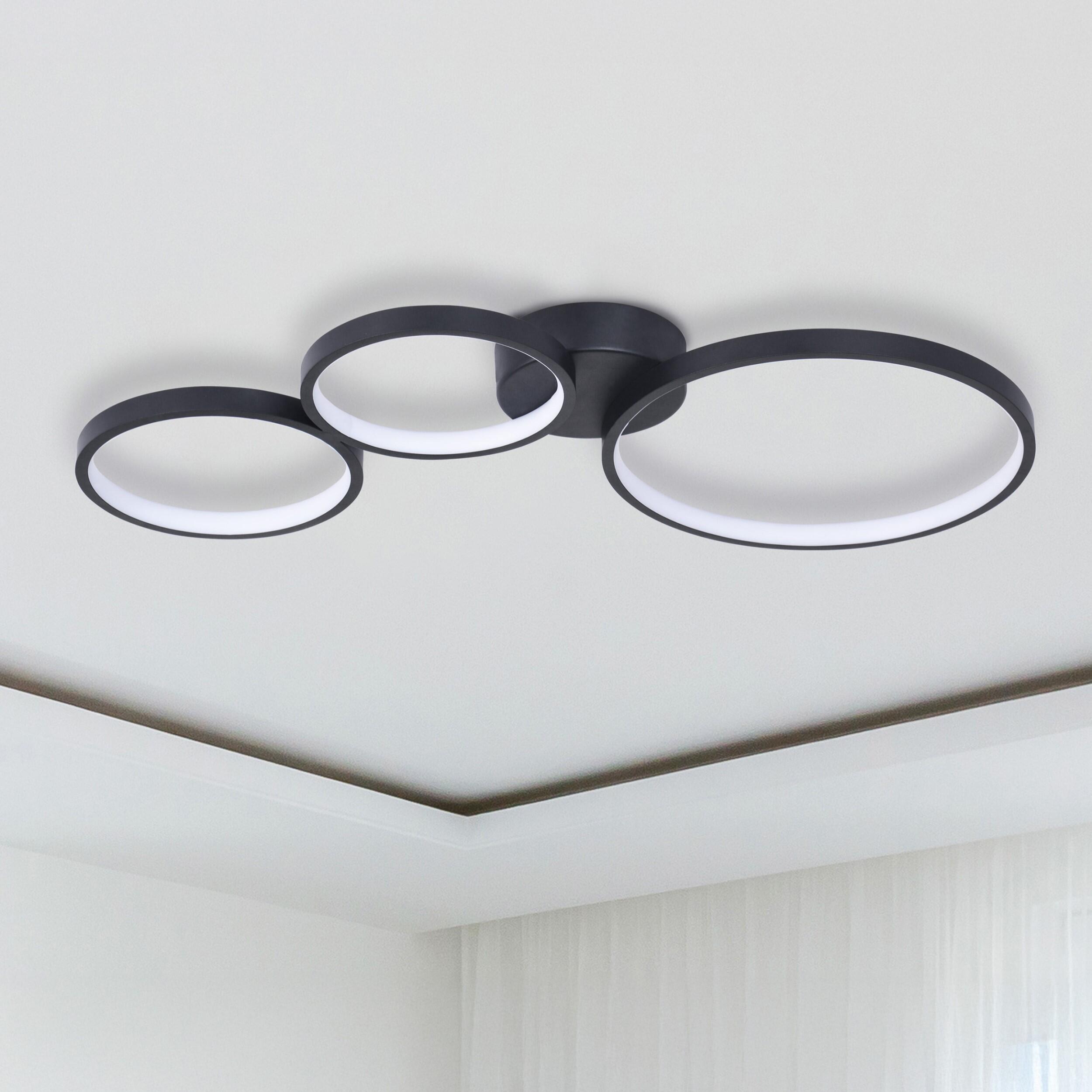 Lampa wisząca Flamenco czarna 28 W LED Sanico - 2