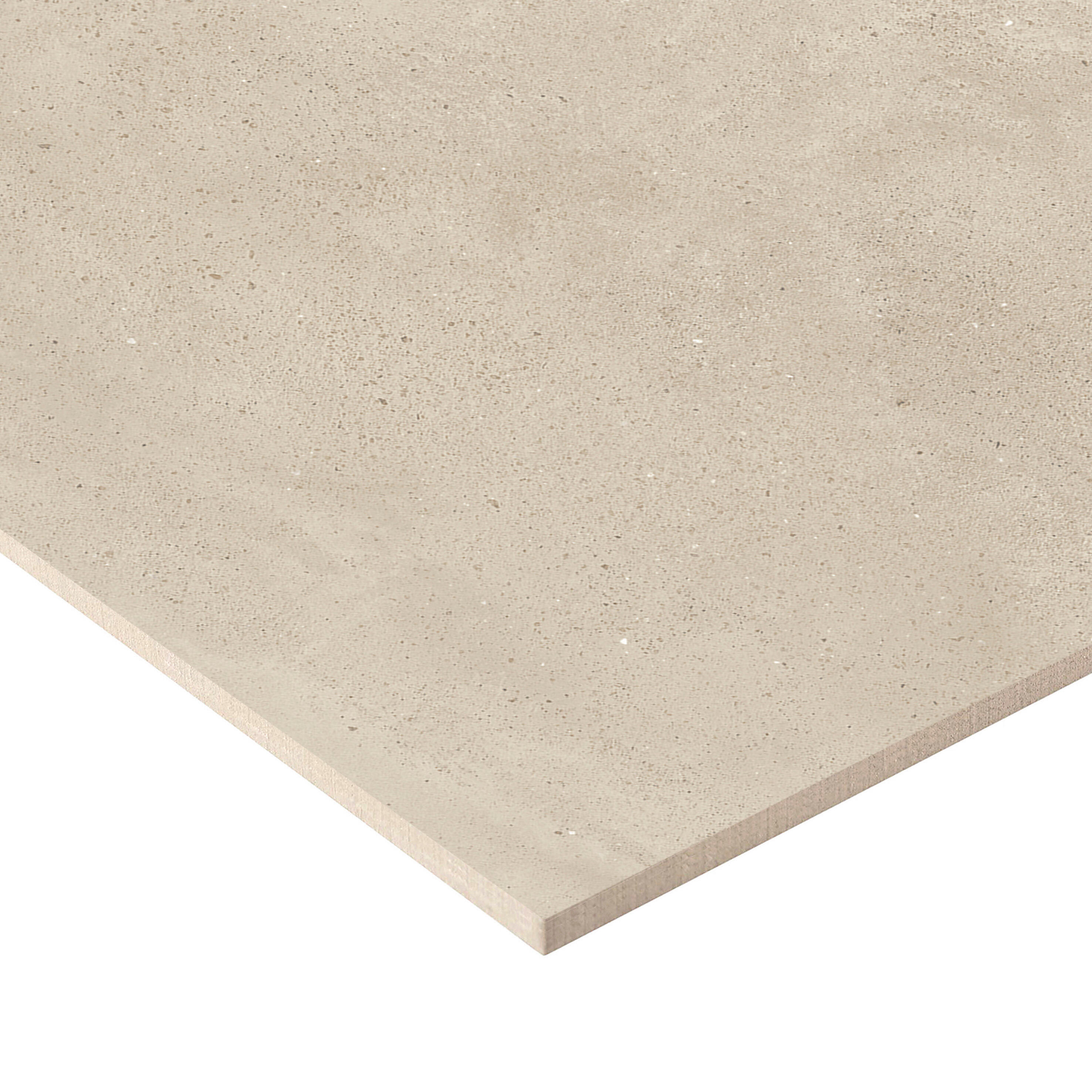 Carrelage sol/mur intérieur effet béton beige Bari l.60 x L.60 cm x Ep.9.5 mm - 3