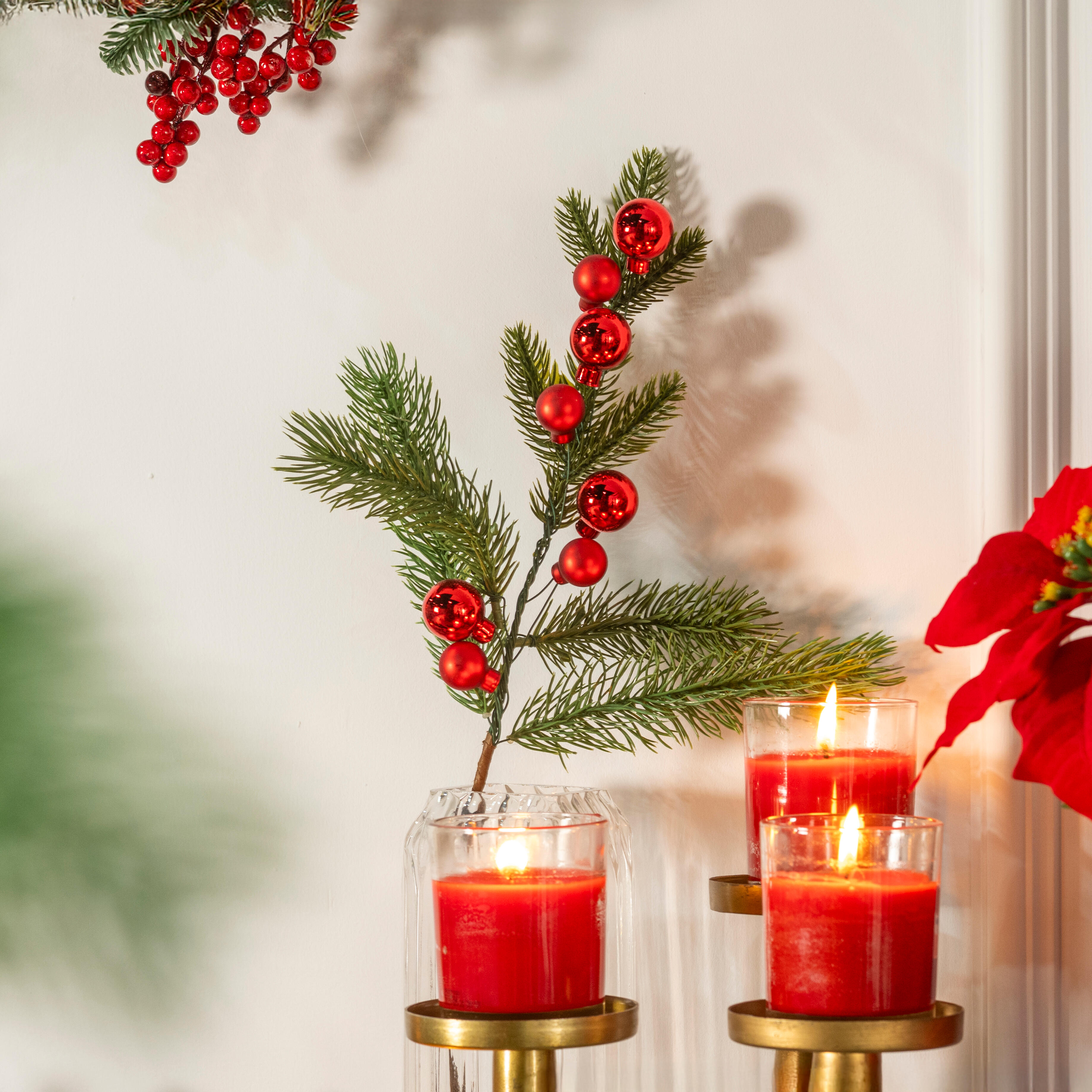 Rama navideña polietileno para  multicolor 2cm de ø - 3