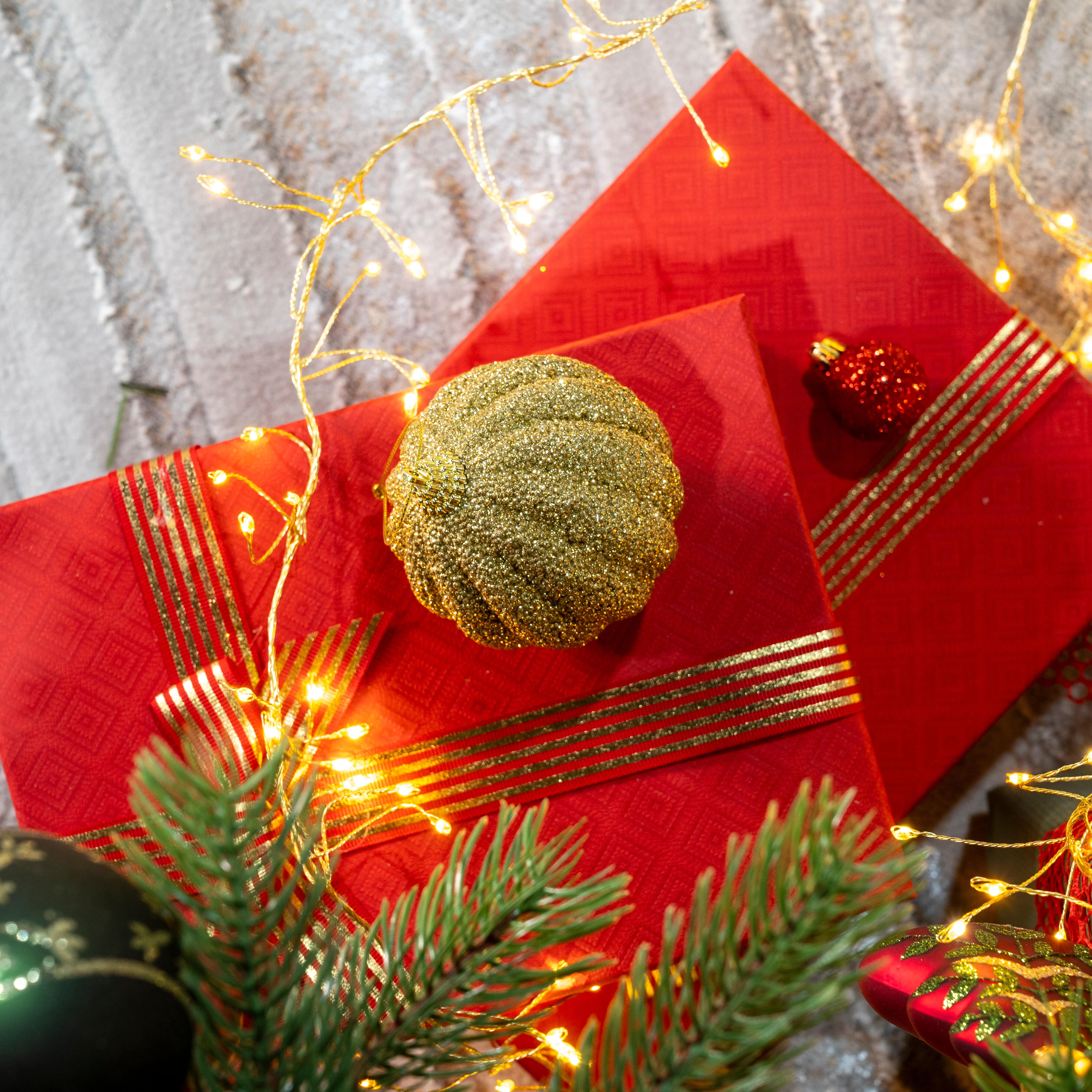 Bola de natal espiral ⌀8 cm dourado - 2