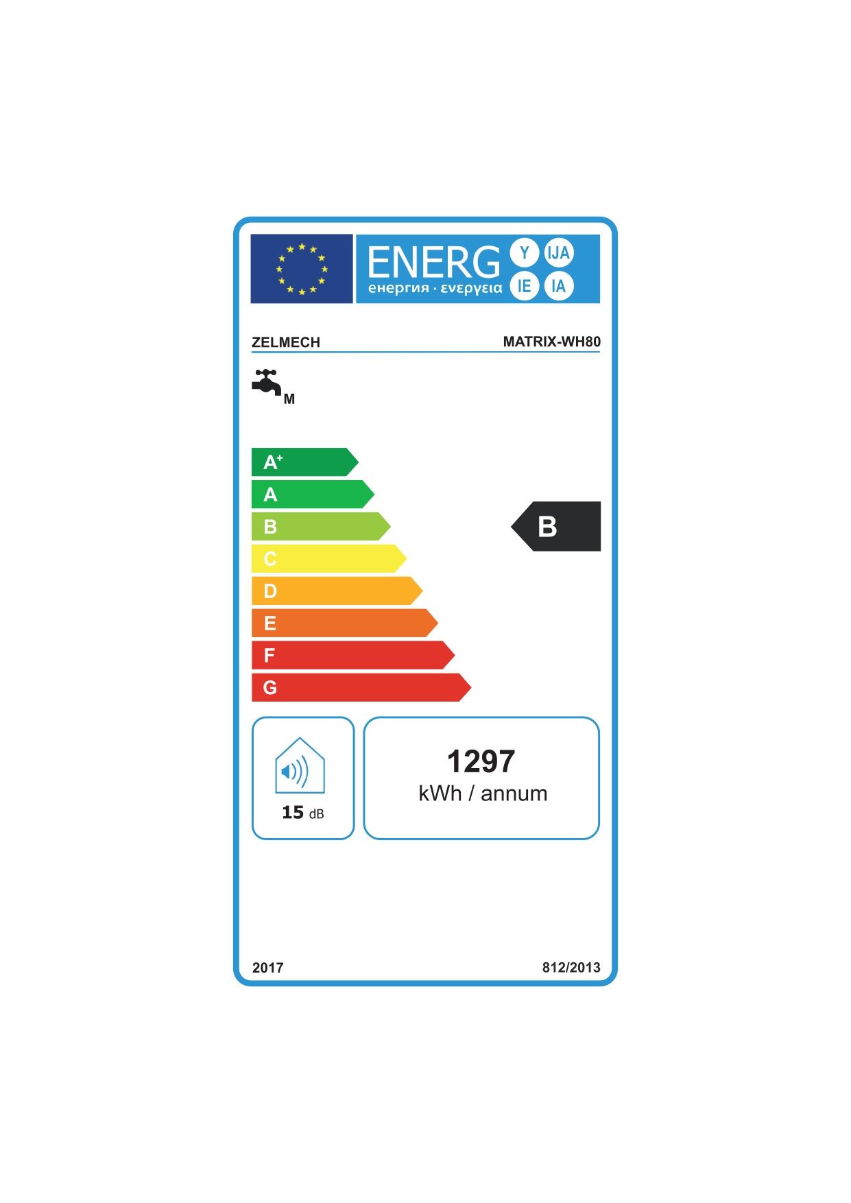 Elektryczny akumulacyjny podgrzewacz wody 80l Matrix 80WH  ZELMECH - 12