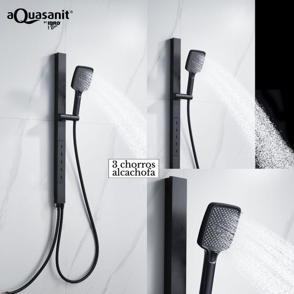 Columna de ducha hidromasaje IDROBRIC Horizon negro pintado - 2