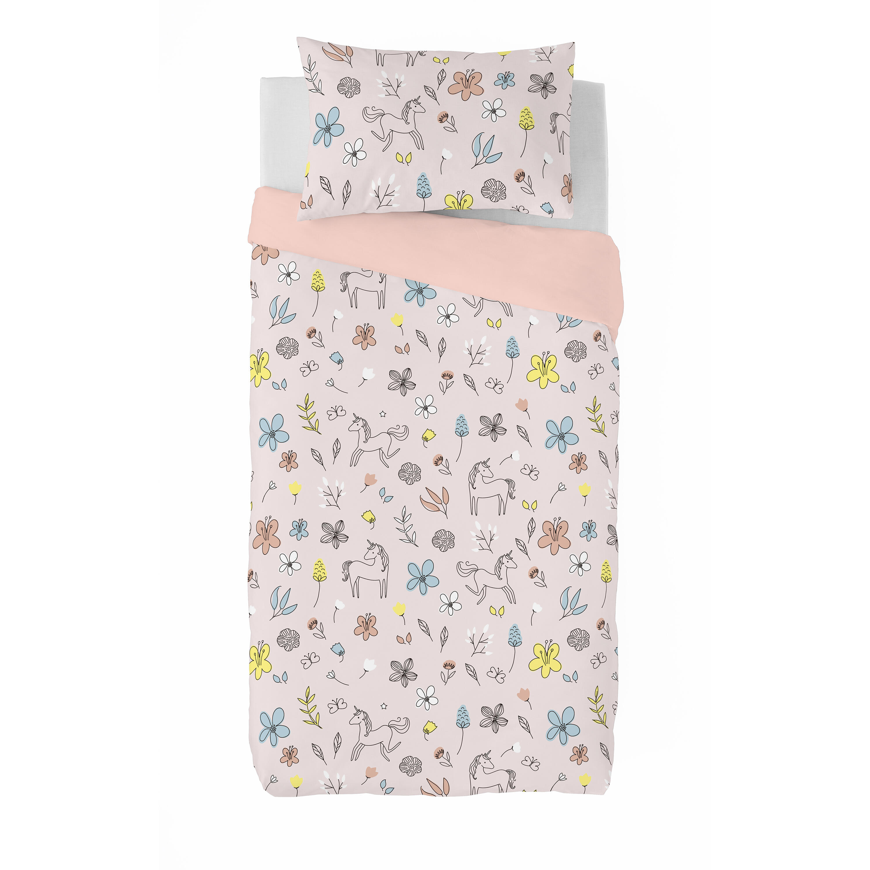 Funda nórdica infantil Dinky de 150x220 cm para camas de 90 cm + 1 funda de almohada de 45x110 cm
 - 2