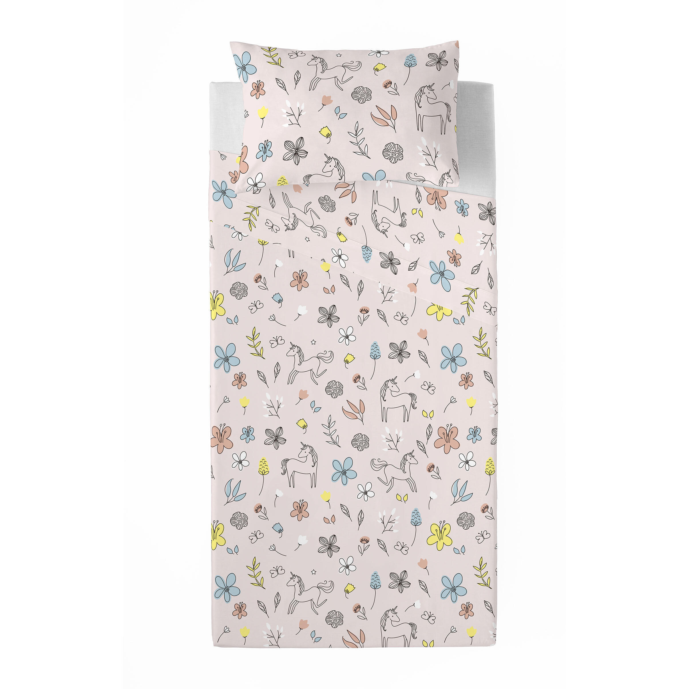 Juego de sábanas infantil Dinky 2 piezas 100% algodón para camas de 90 cm
 - 2