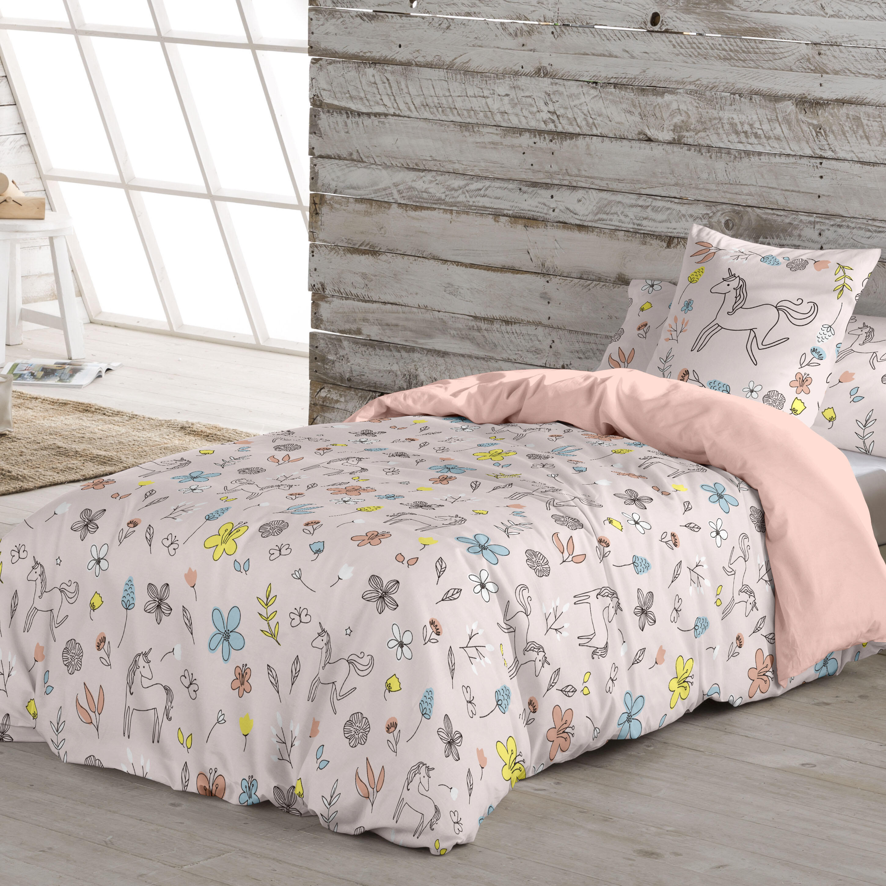 Funda nórdica infantil Dinky de 150x220 cm para camas de 90 cm + 1 funda de almohada de 45x110 cm
 - 3