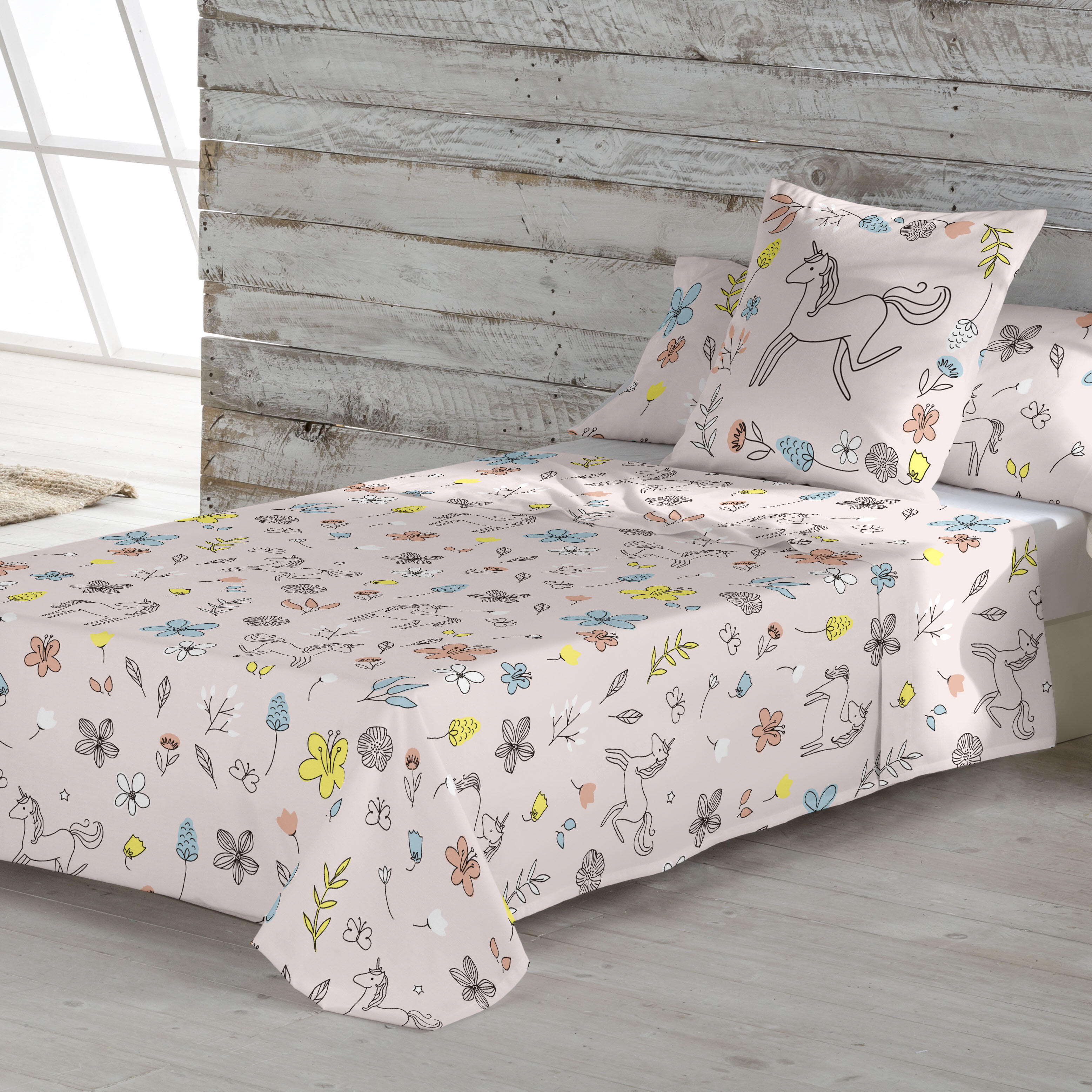 Juego de sábanas infantil Dinky 2 piezas 100% algodón para camas de 90 cm
 - 4