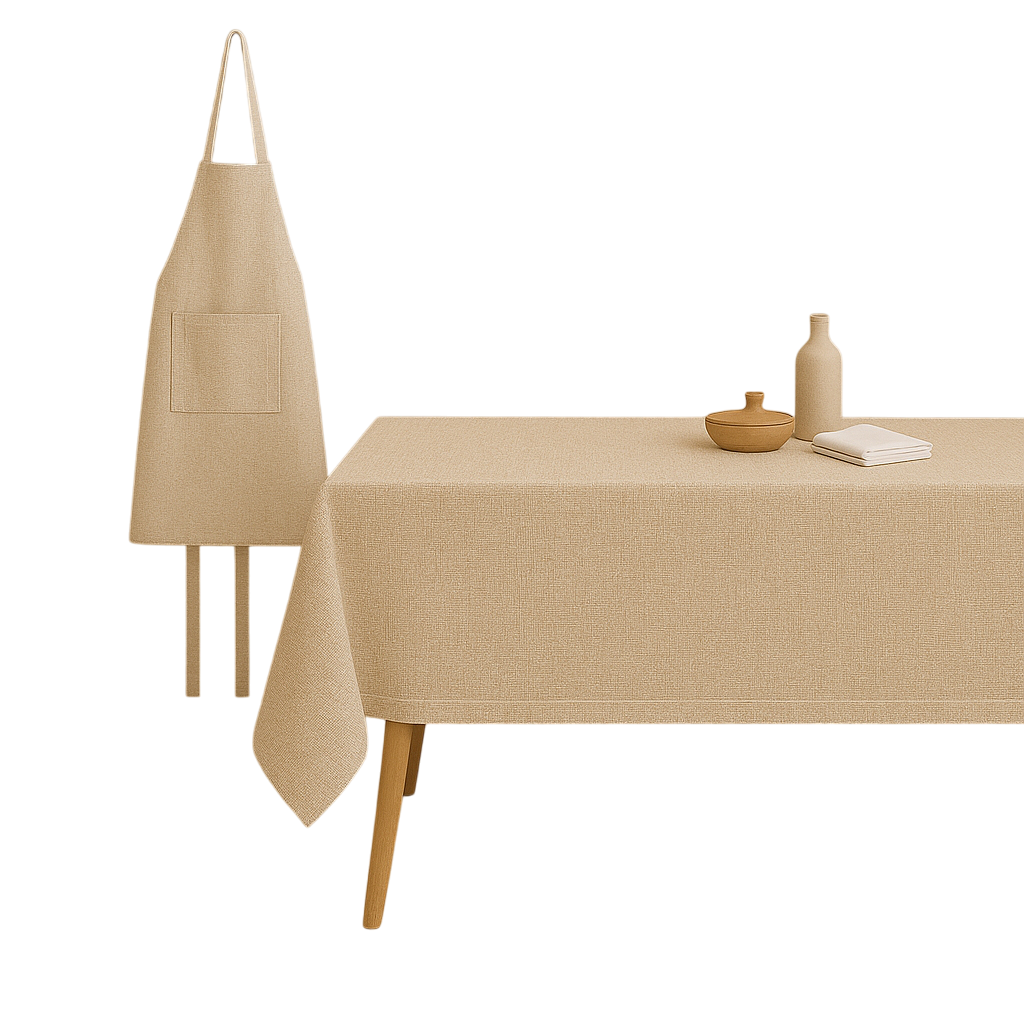 Mantel estampado Panamá Brunel beige 140x140 cm
 - 3