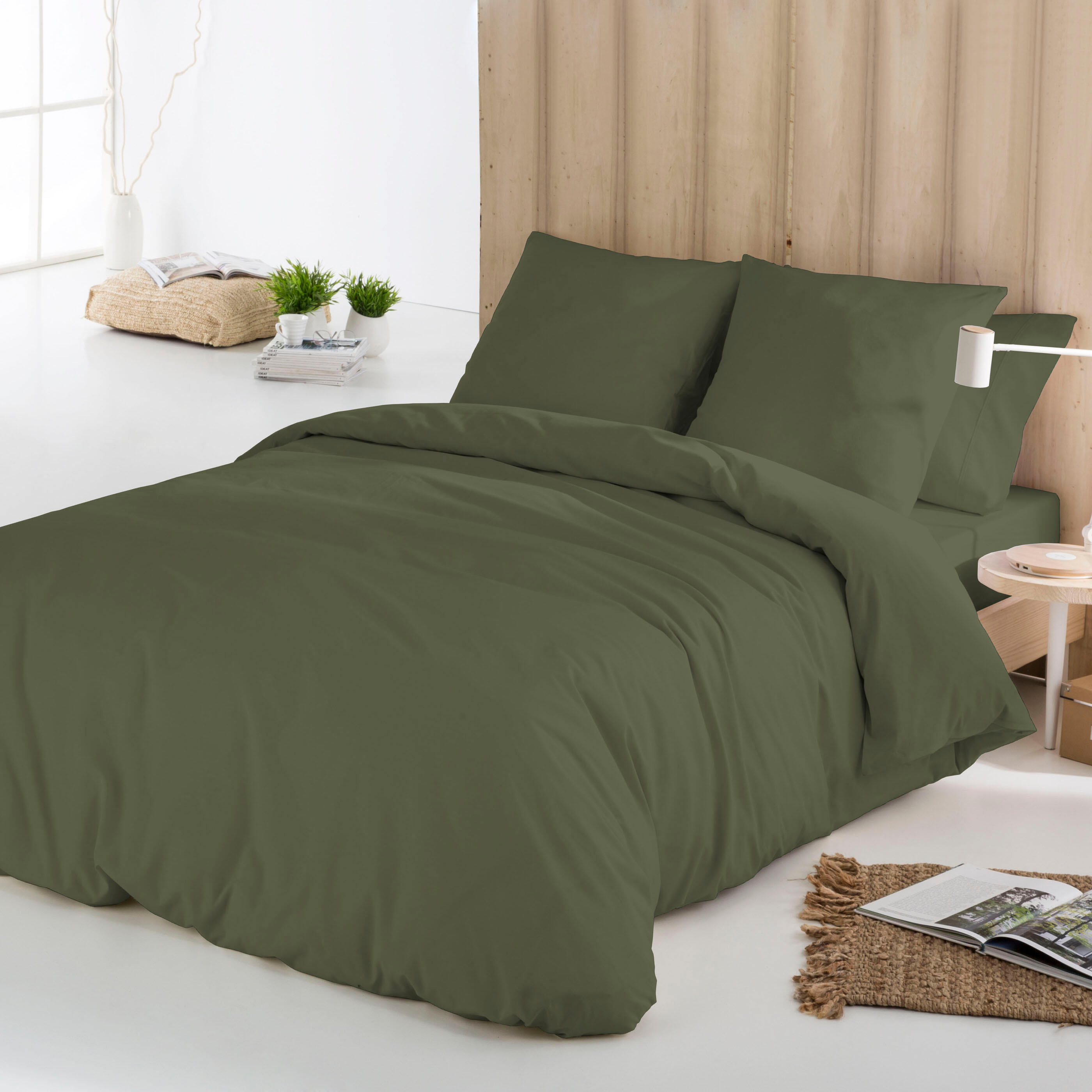 Funda nórdica Verde 75 de 240x220 cm para camas de 150 cm + 2 fundas de almohada de 45x90 cm
 - 5