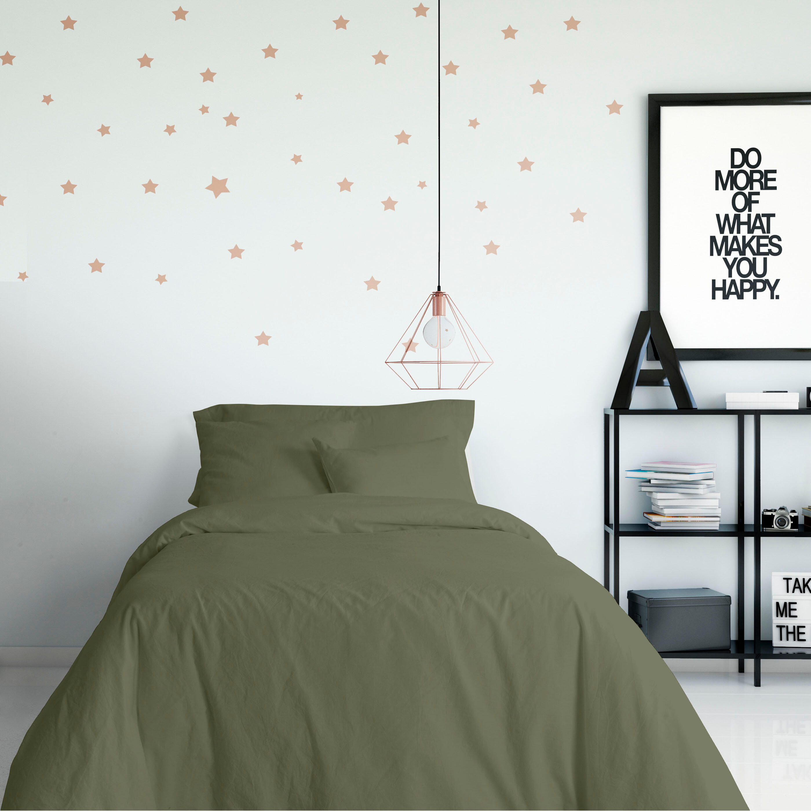 Funda nórdica Verde 75 de 240x220 cm para camas de 150 cm + 2 fundas de almohada de 45x90 cm
 - 4