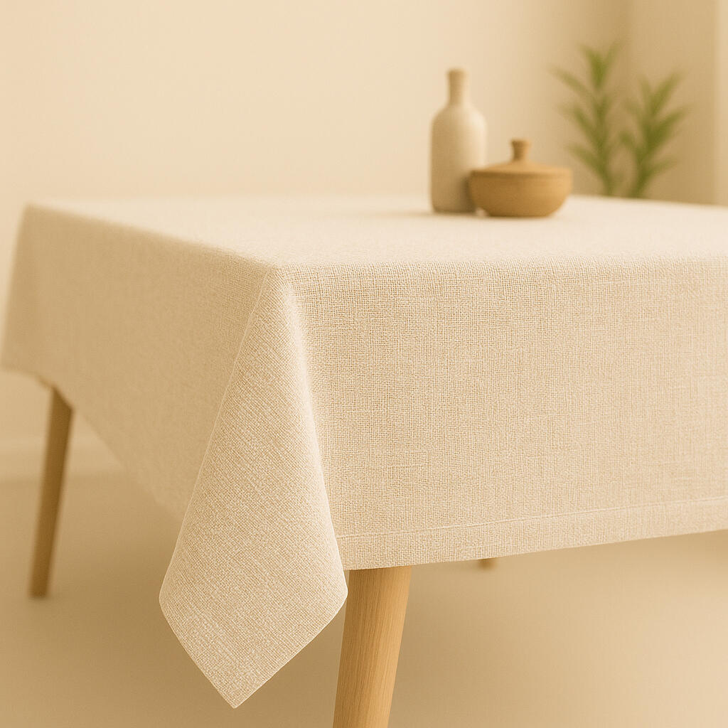 Mantel estampado Panamá Brunel beige 140x140 cm
 - 4