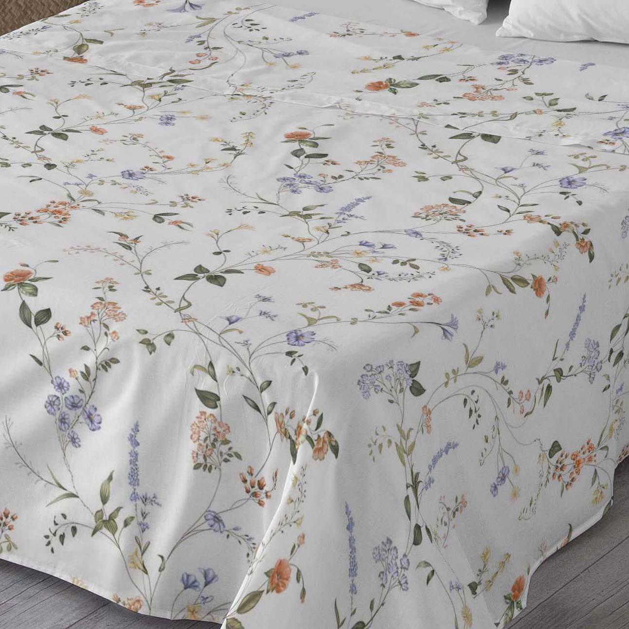Juego de sábanas 4 piezas Beltane 100% algodón para cama de 150 cm
 - 8