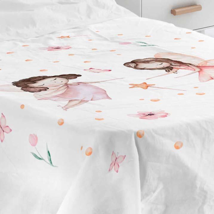 Juego de sábanas 3 piezas Vuala 100% algodón para cama de 105 cm
 - 4