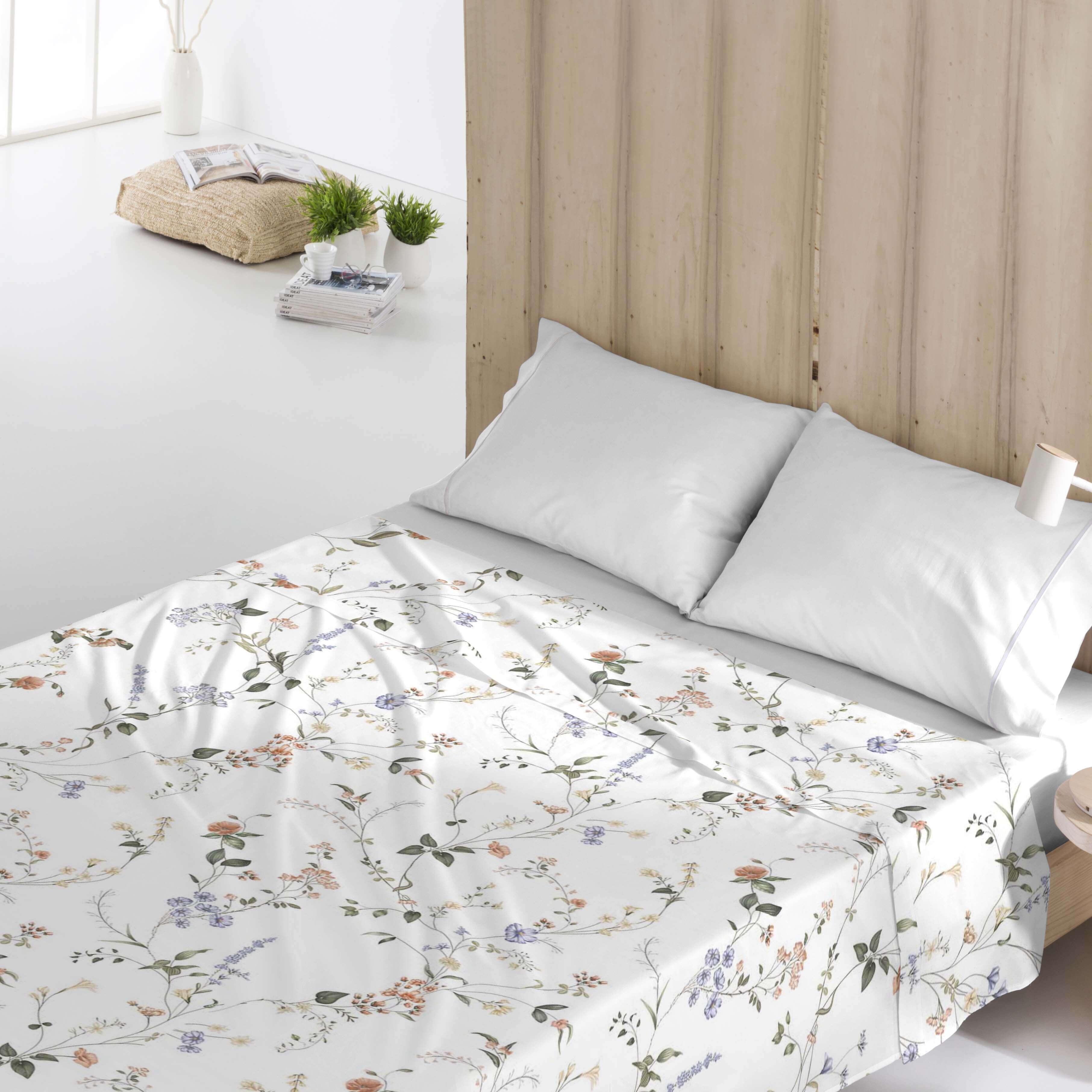 Juego de sábanas 4 piezas Beltane 100% algodón para cama de 150 cm
 - 4