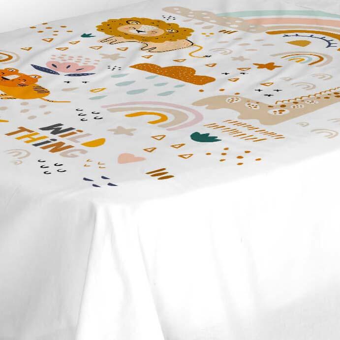 Juego de sábanas 3 piezas Obini 100% algodón para cama de 90 cm
 - 4