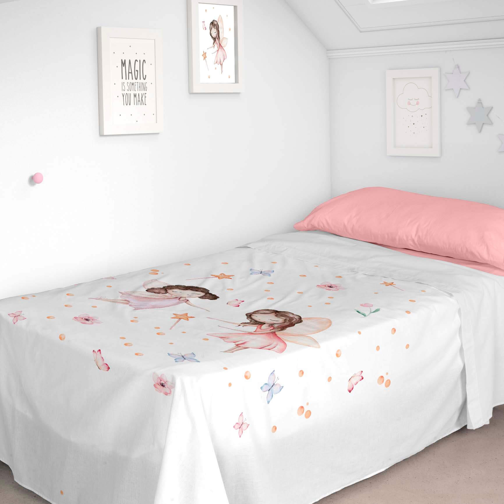 Juego de sábanas 3 piezas Vuala 100% algodón para cama de 105 cm
 - 2