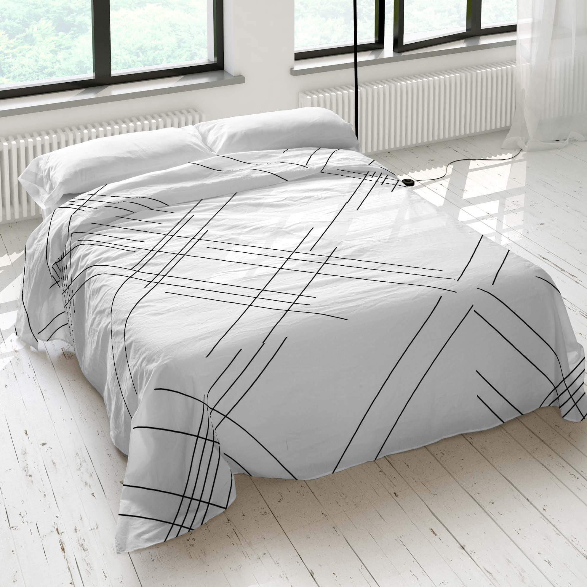 Juego de sábanas 3 piezas Line 100% algodón para cama de 135 cm
 - 6