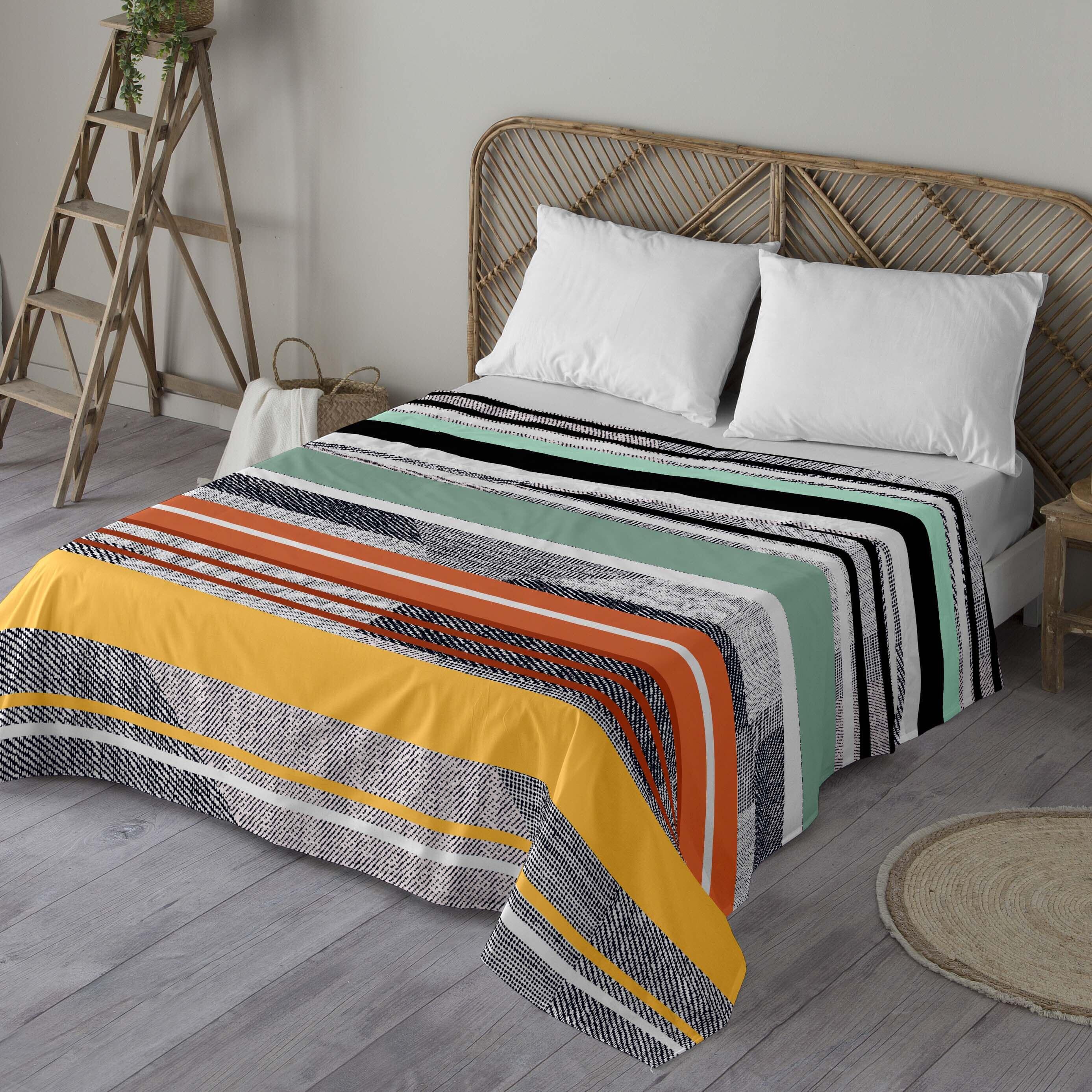 Juego de sábanas 3 piezas Denim 100% algodón para cama de 135 cm
 - 5