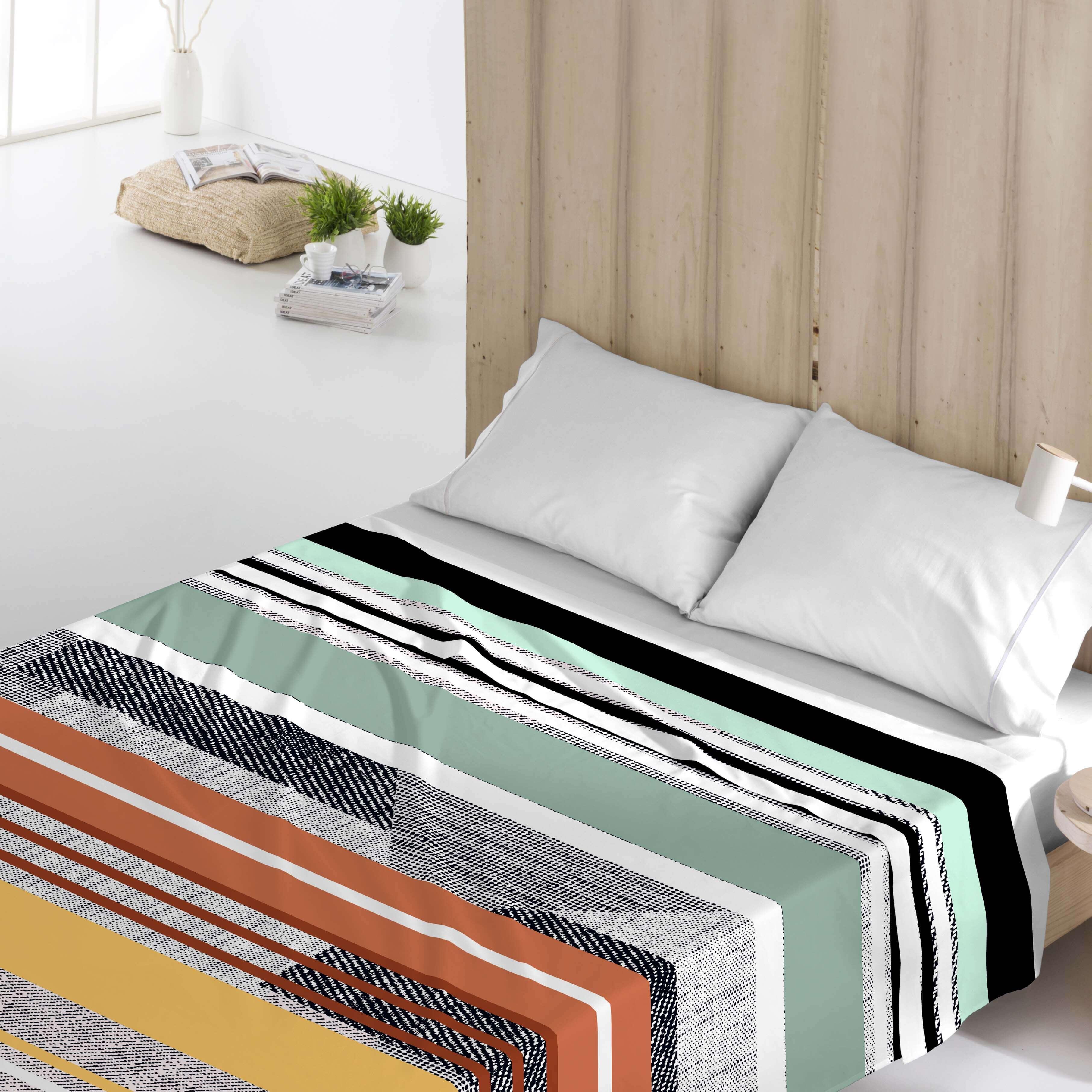 Juego de sábanas 3 piezas Denim 100% algodón para cama de 135 cm
 - 4