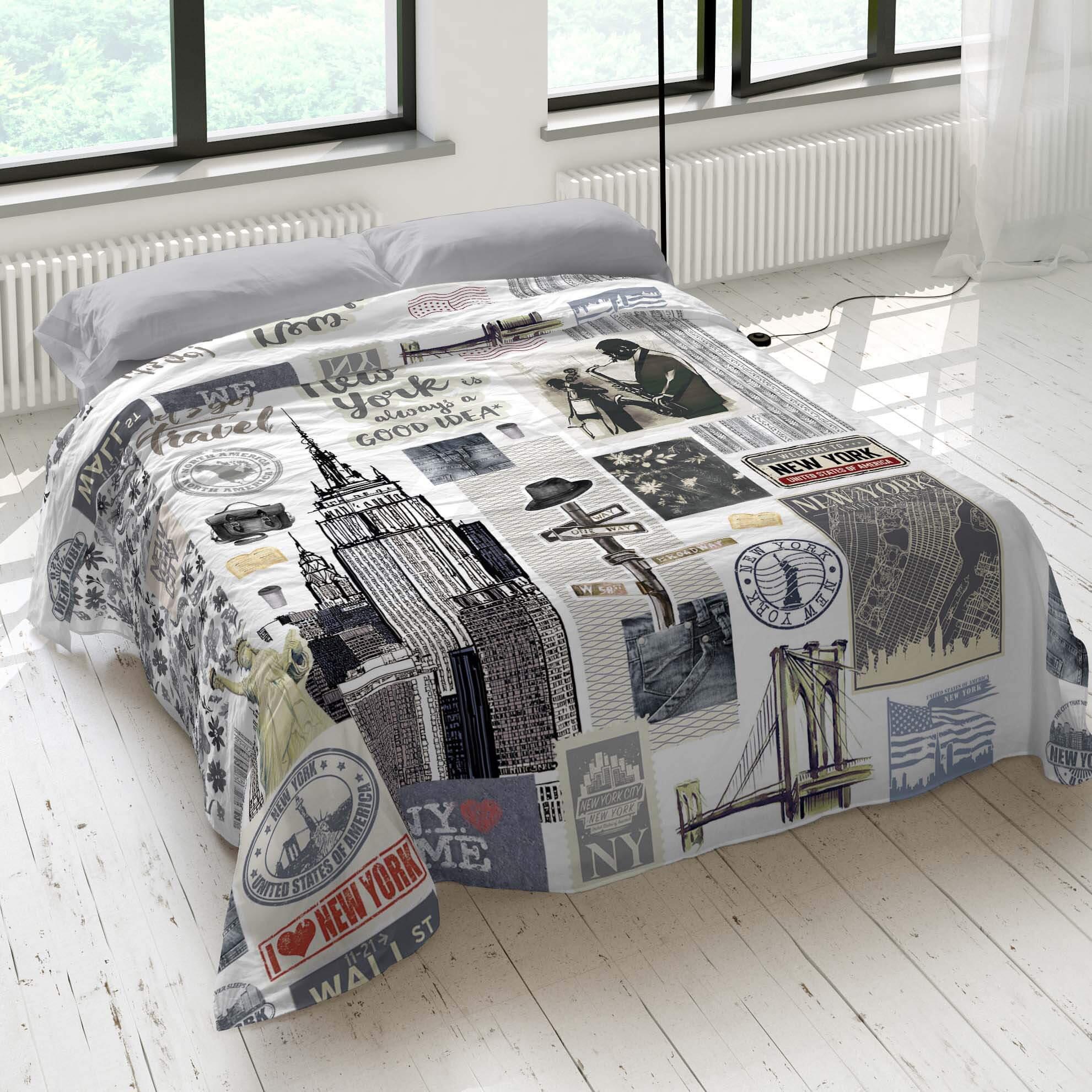 Juego de sábanas 3 piezas NY Travel 100% algodón para cama de 90 cm
 - 5