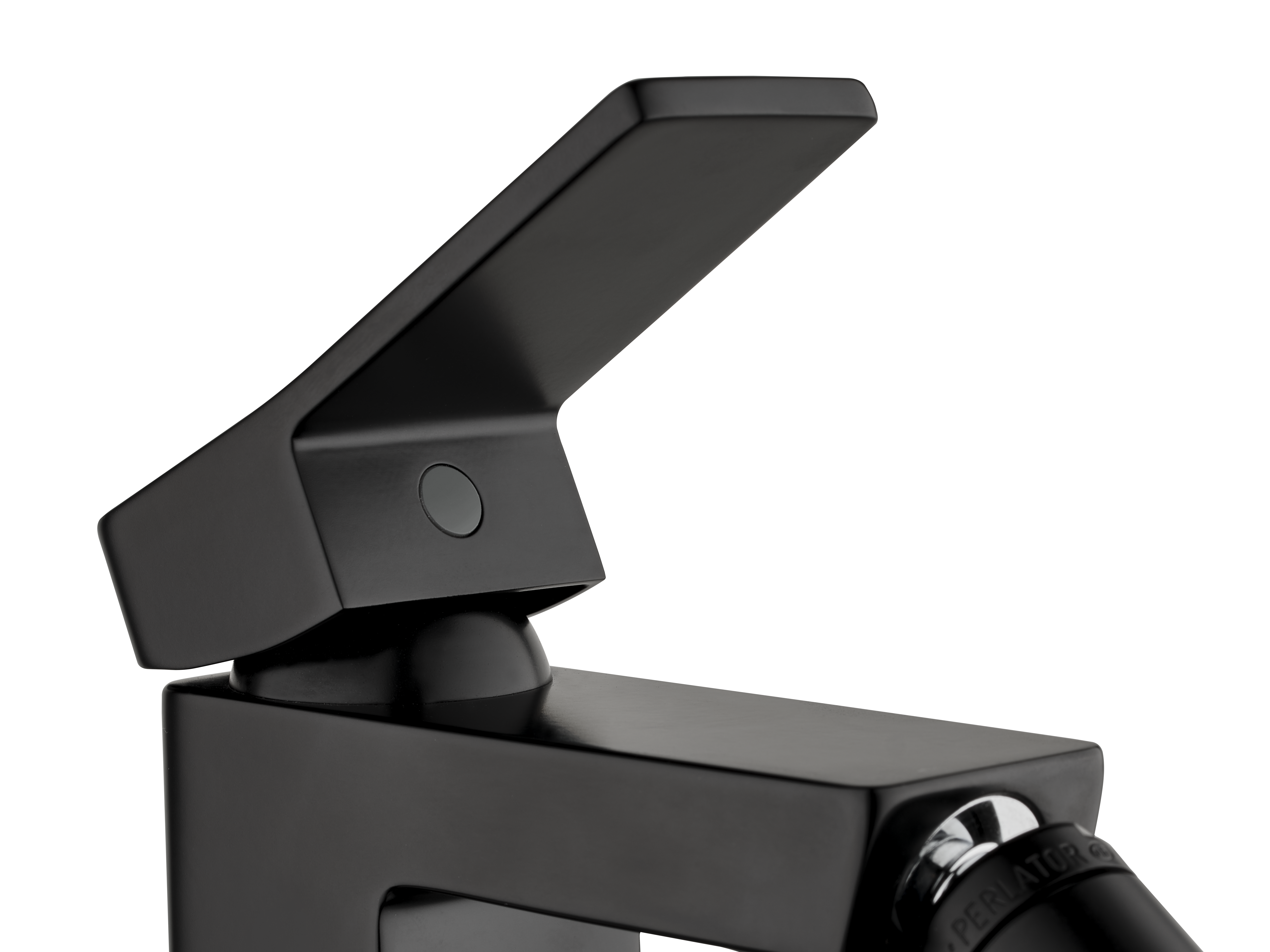 Grifo monomando de bidé SENSEA Studio negro brillo. Apertura en frío. Antical. Latón - 9