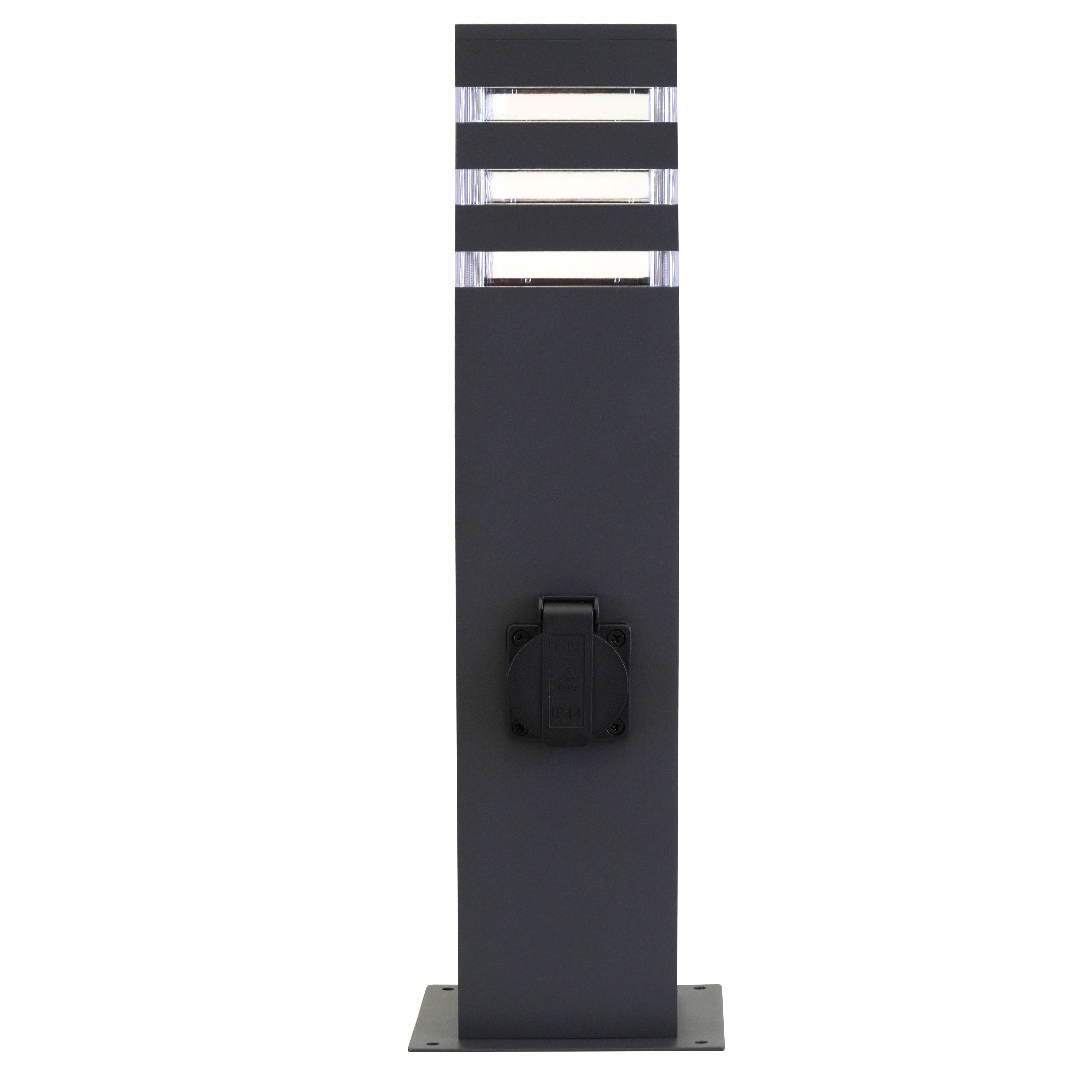 Lampa zewnętrzna ogrodowa słupek Teksas E27 74 cm grafit IP44 Goldlux - 7