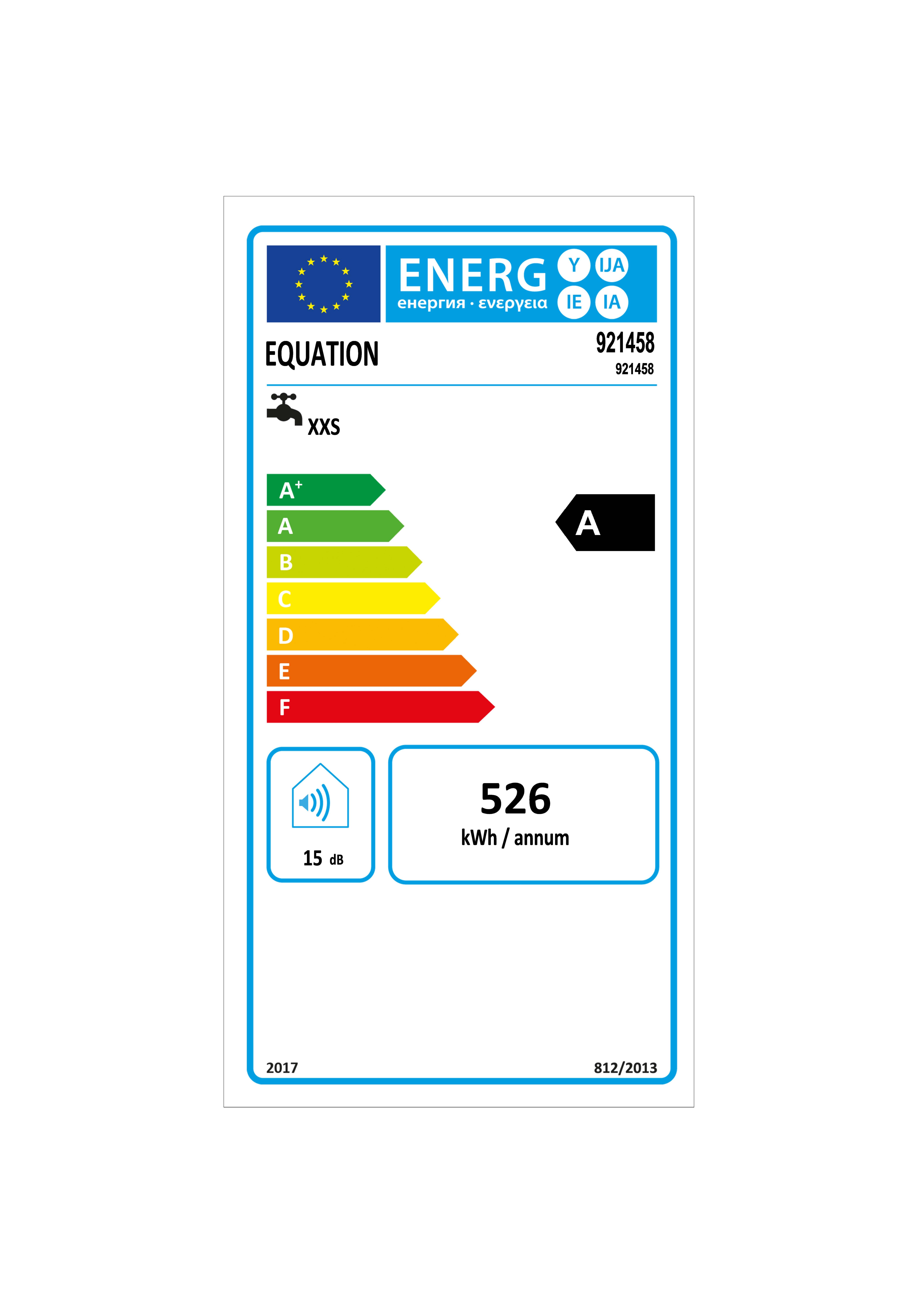 Scaldabagno elettrico ad accumulo EQUATION 921458 15L 1.2 KW classe energetica A - 7