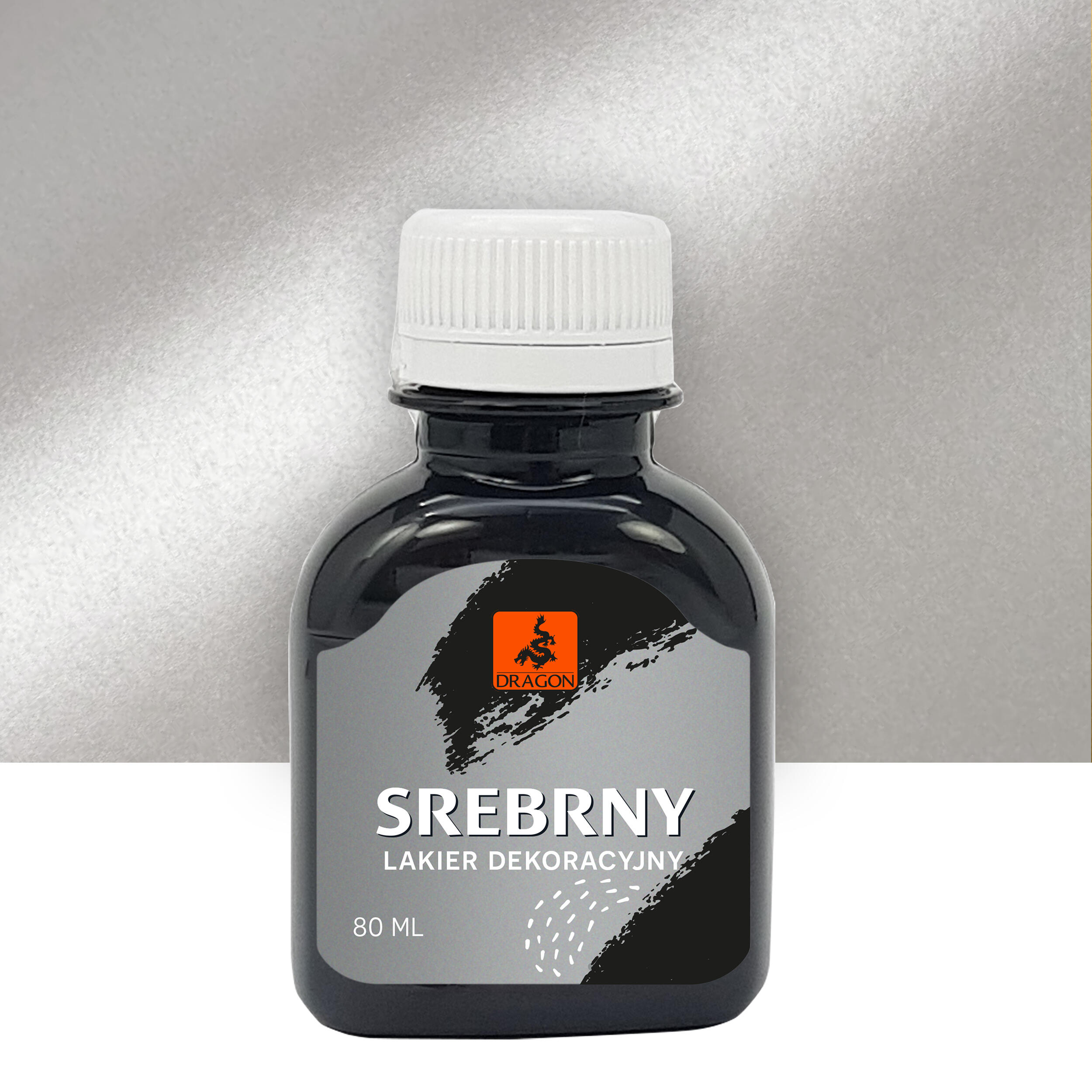 Lakier dekoracyjny Srebrol 80 ml Dragon
