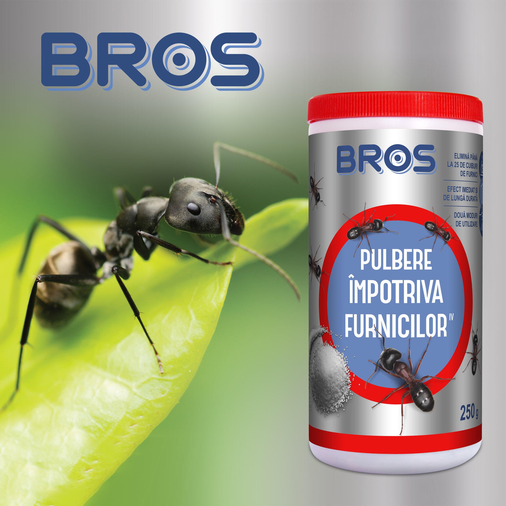 Praf impotriva furnicilor, Bros, 250 g | Leroy Merlin