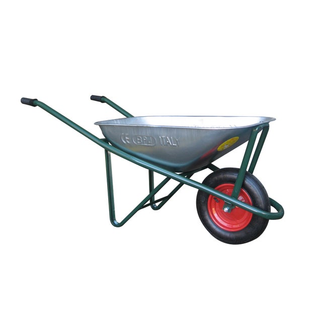 Carriola da cantiere acciaio Zincata 75 L