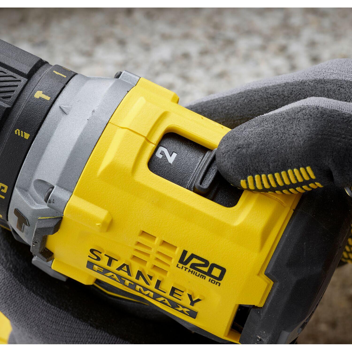 Trapano a percussione a batteria STANLEY FATMAX BR 1BT 18 V 2 Ah 1 batteria in valigetta in plastica - 5