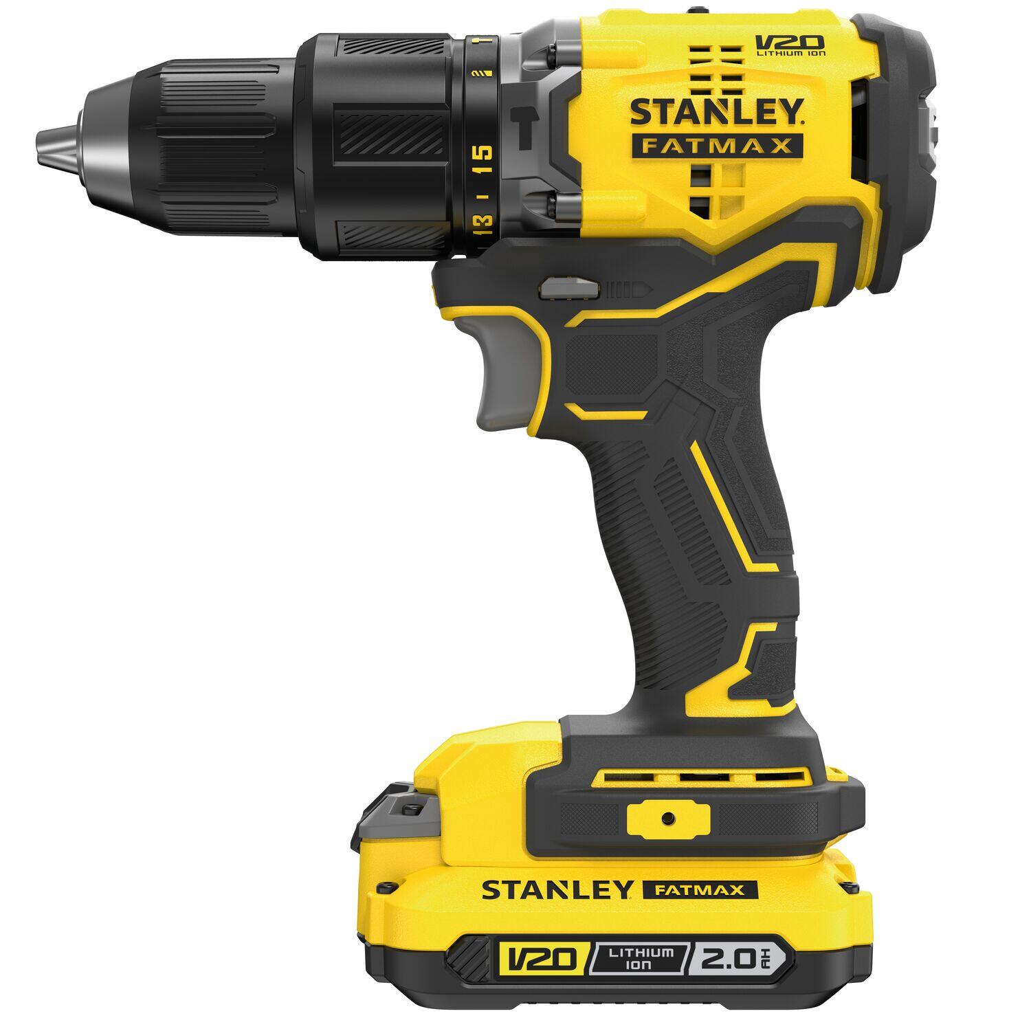 Trapano a percussione a batteria STANLEY FATMAX BR 1BT 18 V 2 Ah 1 batteria in valigetta in plastica - 8