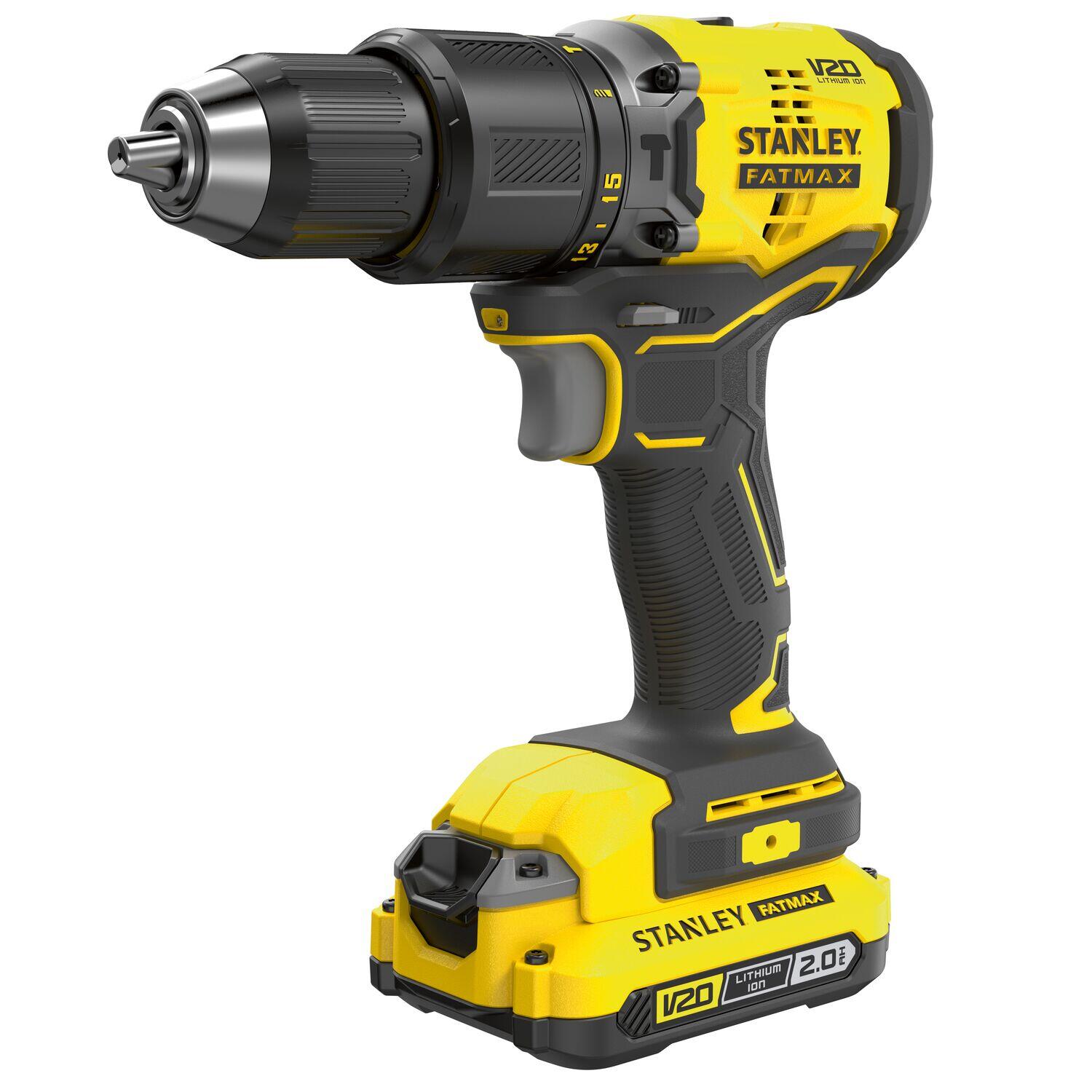 Trapano a percussione a batteria STANLEY FATMAX BR 1BT 18 V 2 Ah 1 batteria in valigetta in plastica - 7