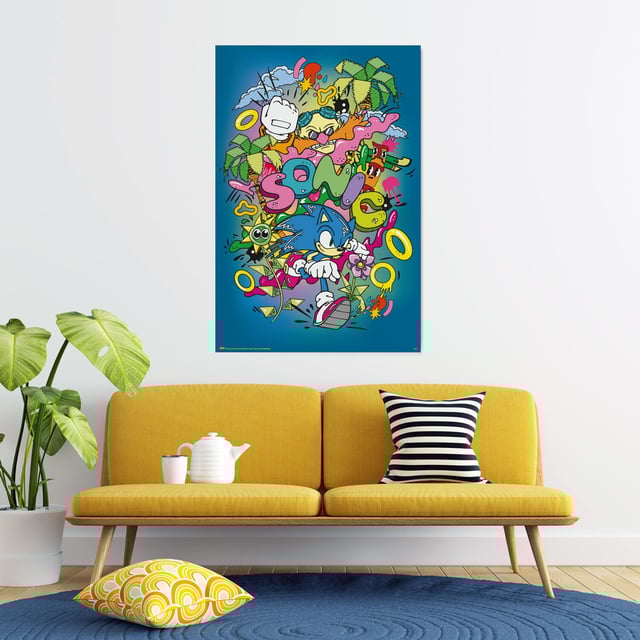 Decorazione da parete POSTER SONIC POP, multicolor 61 x 91.5 cm