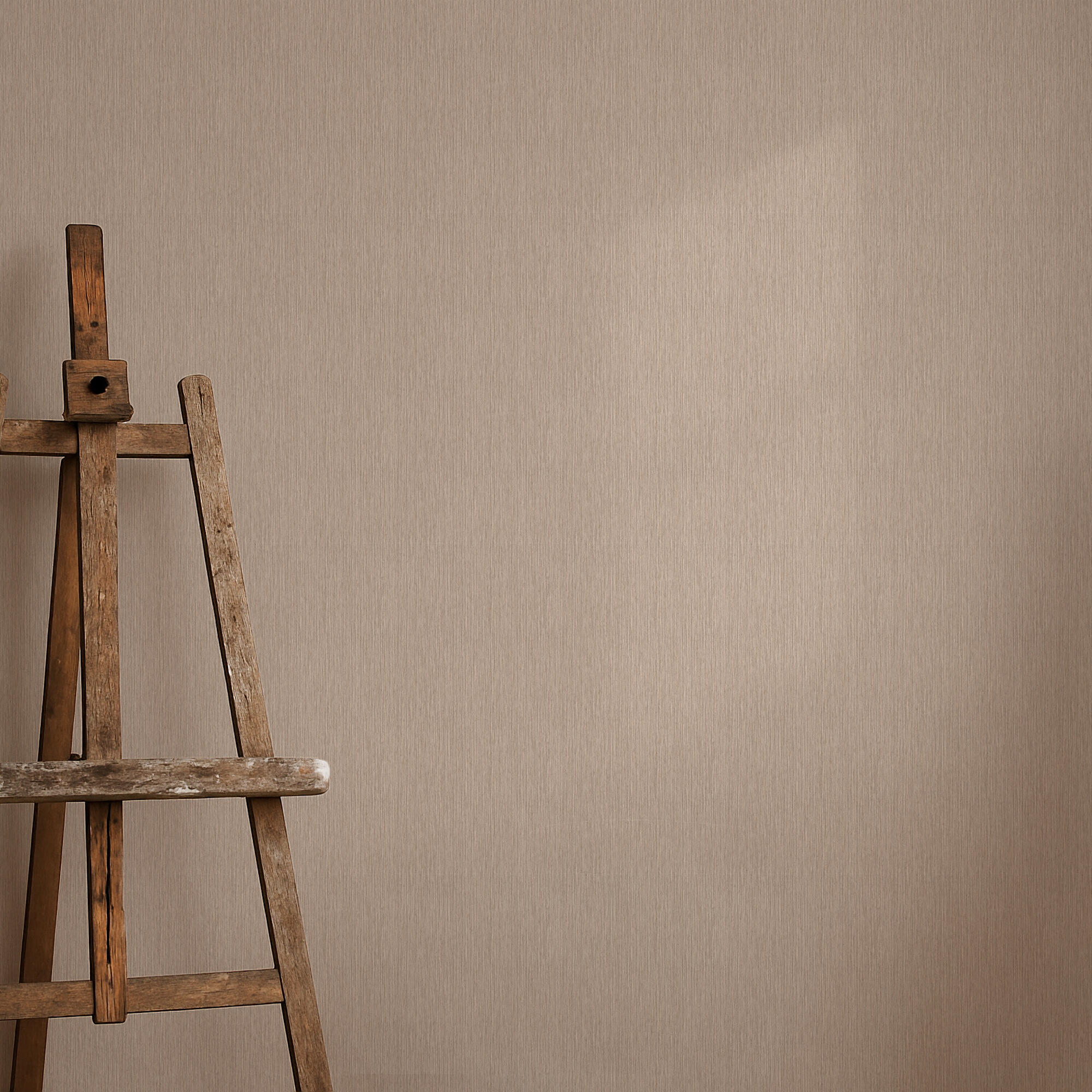 Papel pintado vinilo aplicación cola en pared liso marrón 53cmx10m fregable