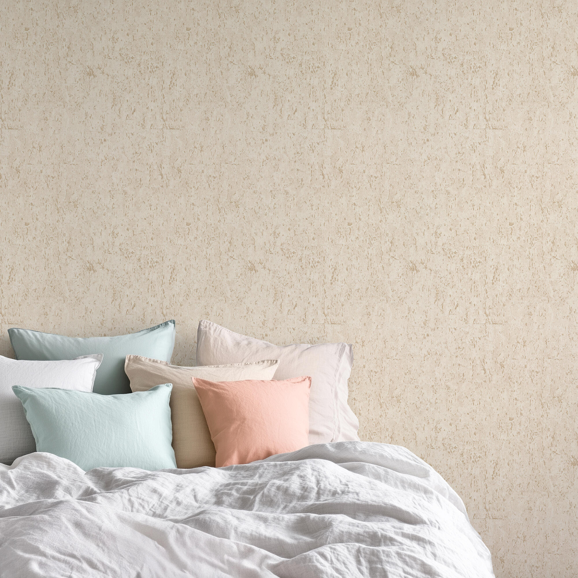 Papel pintado vinilo aplicación cola en pared imitación material materiales 28 madagascar beige rasch 53cmx10.05m lavable