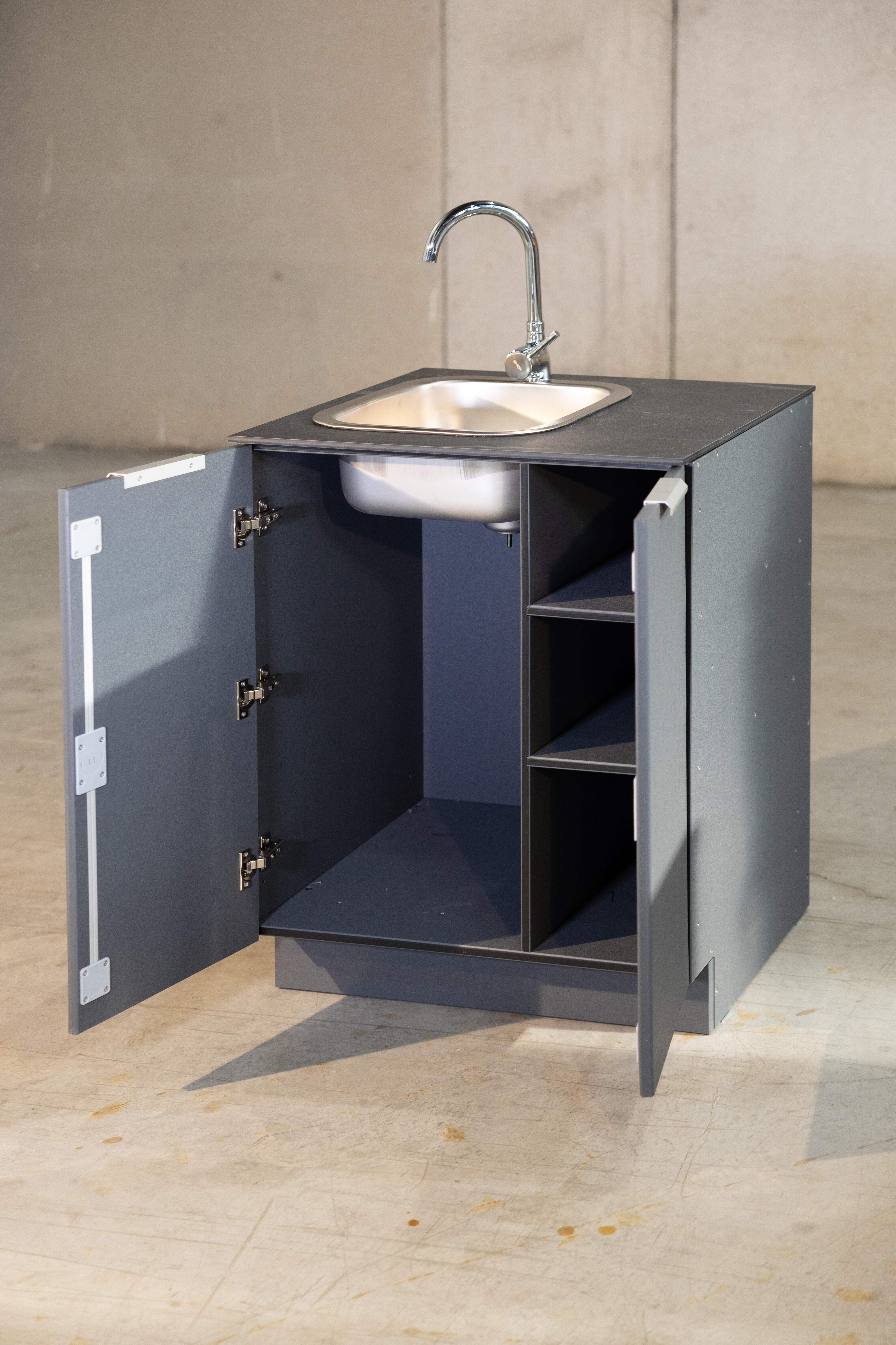 Módulos adicionales para cocina al aire libre fregadero de 70x90 cm