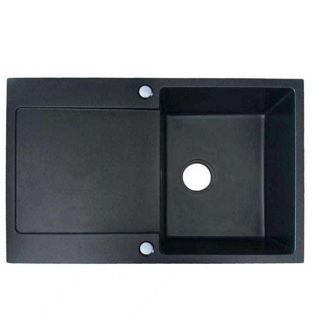 FREGADERO 1 SENO + ESCURRIDOR CUADRADO RESINA  78 X 49,5 X 19 CM