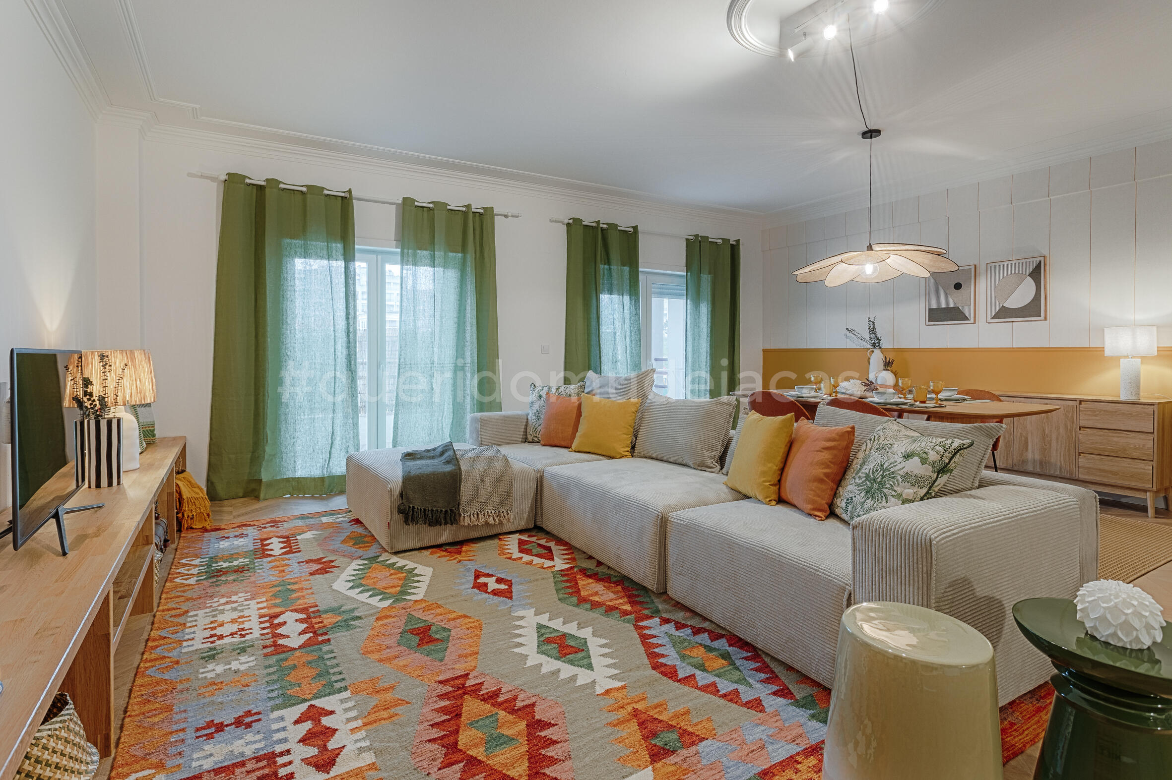 Cortinado ilhós Leya 140x280cm sage 5 Inspire - 13