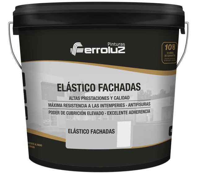 REVESTIMIENTO FACHADA MATE FERRO-ELAST 4L ANTRACITA 