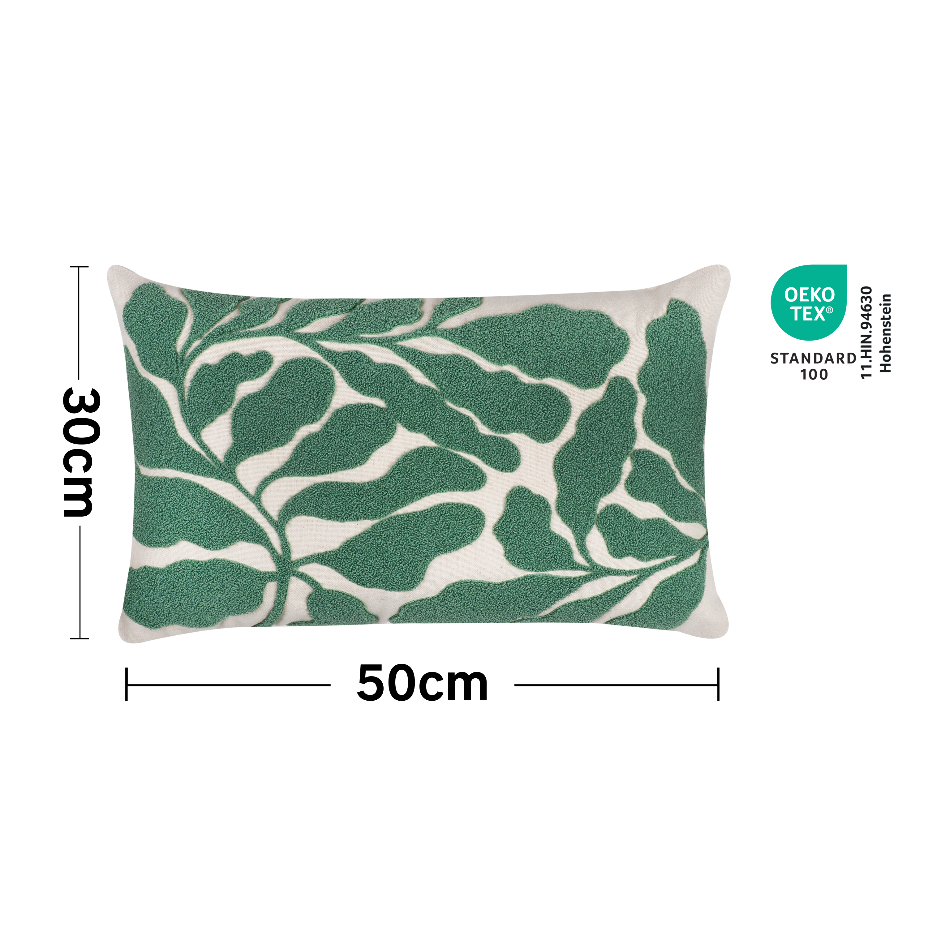 Coussin Vibes, vert l.30 x L.50 cm INSPIRE - 2