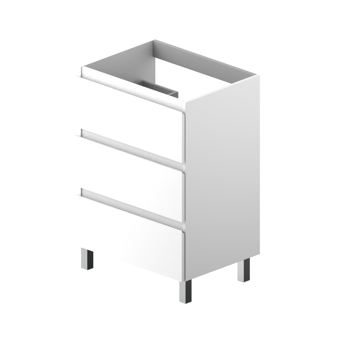 MUEBLE DE BAÑO MODULAR ATLANTIS BLANCO 3 CAJONES 60X45CM - 3