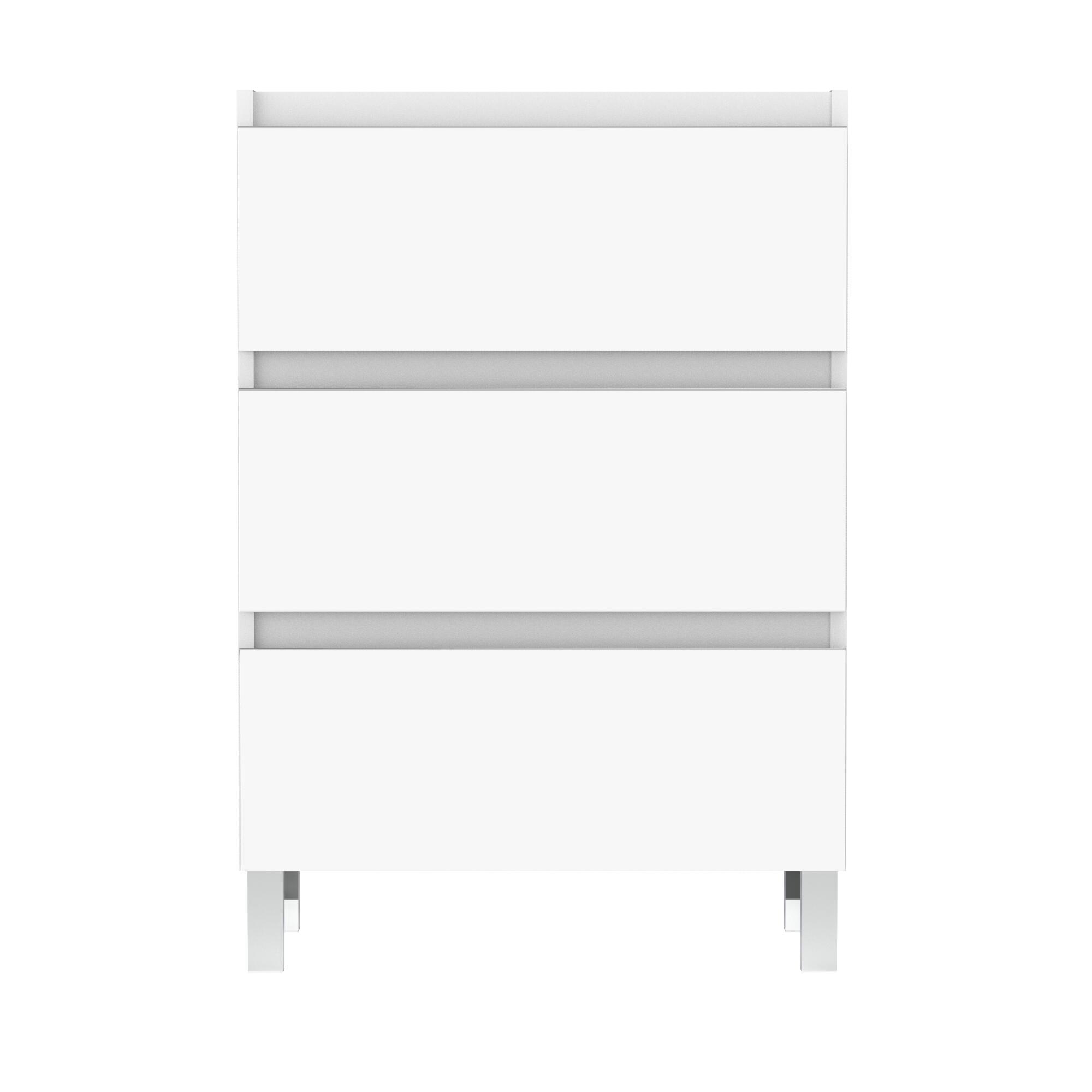 MUEBLE DE BAÑO MODULAR ATLANTIS BLANCO 3 CAJONES 60X45CM - 4